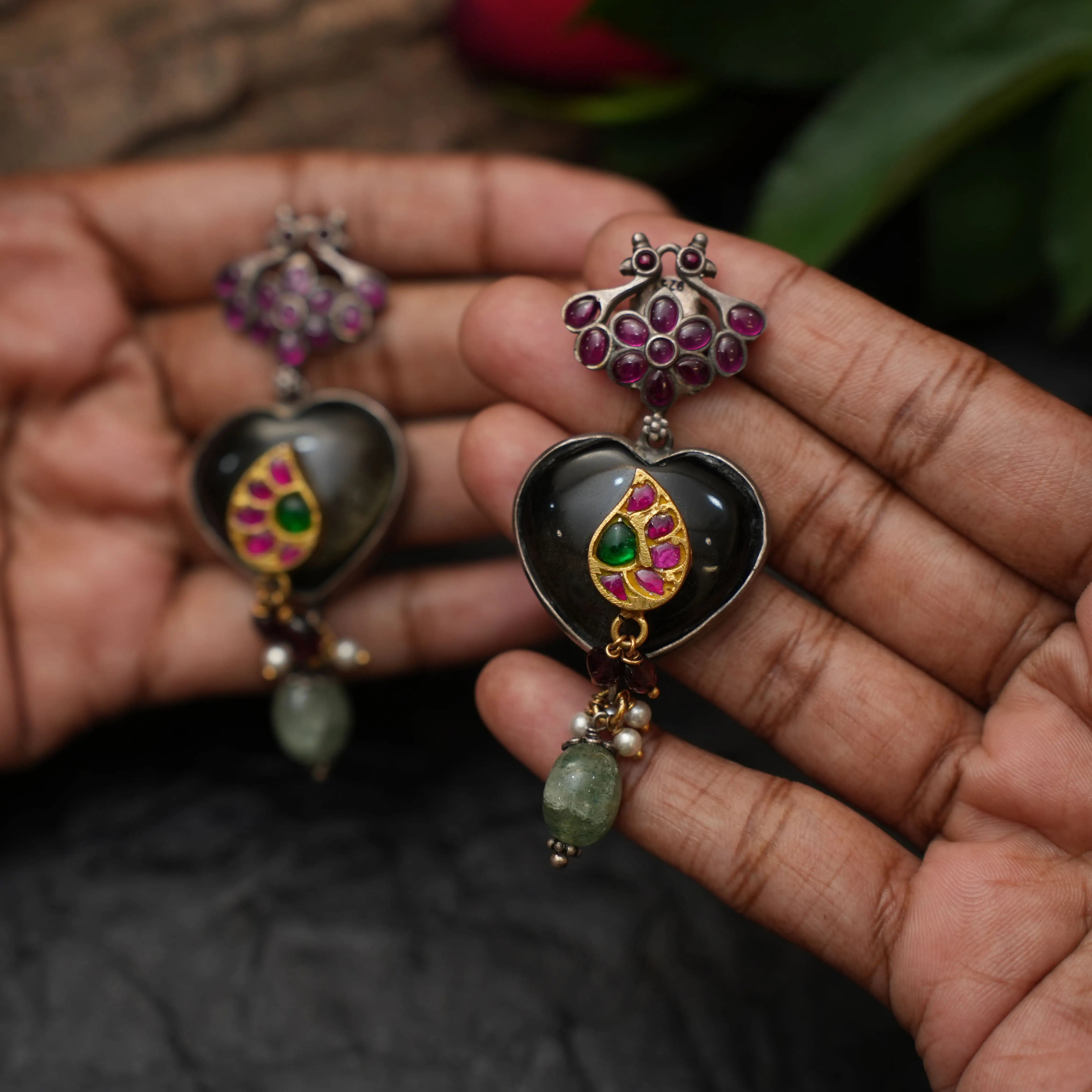 Paru Silver Earrings