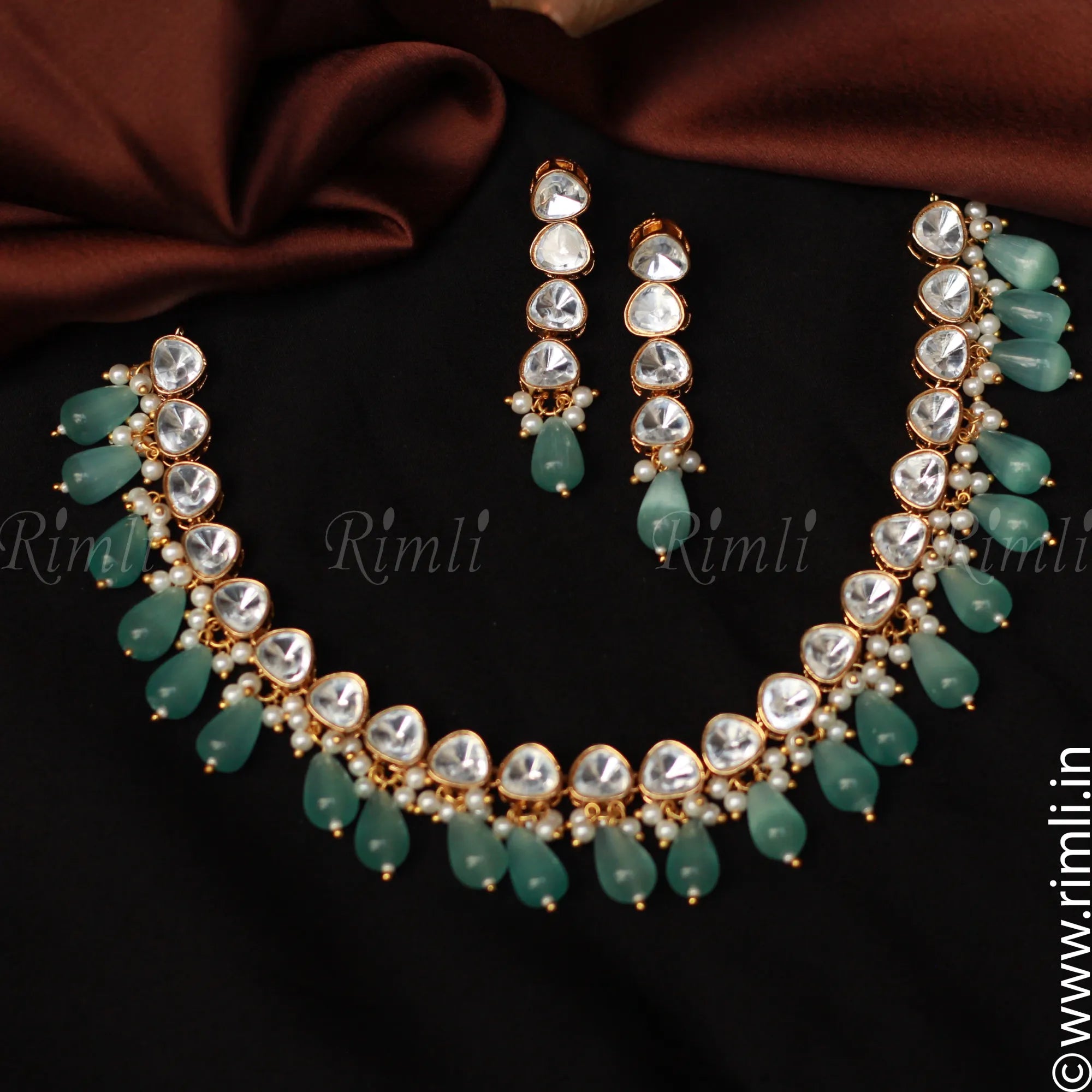 Pastel Green Choker Set - Rimli Boutique