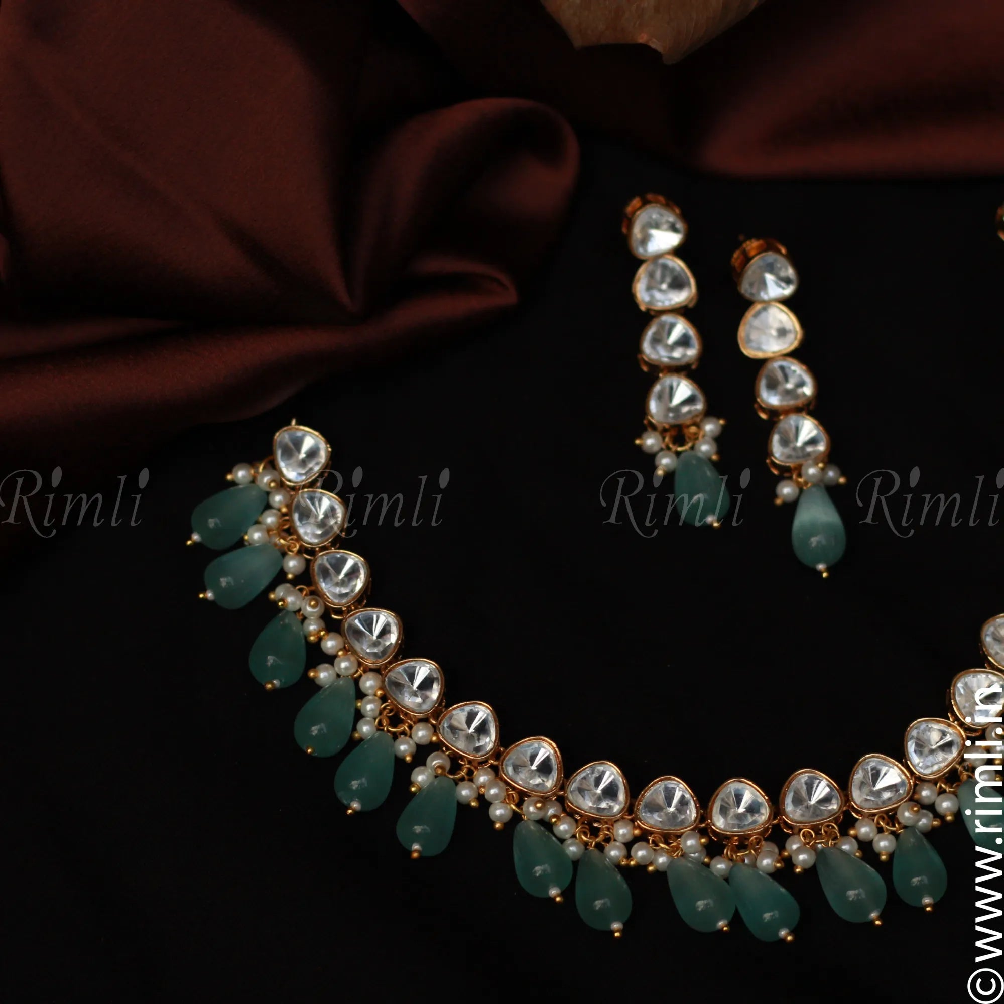 Pastel Green Choker Set - Rimli Boutique