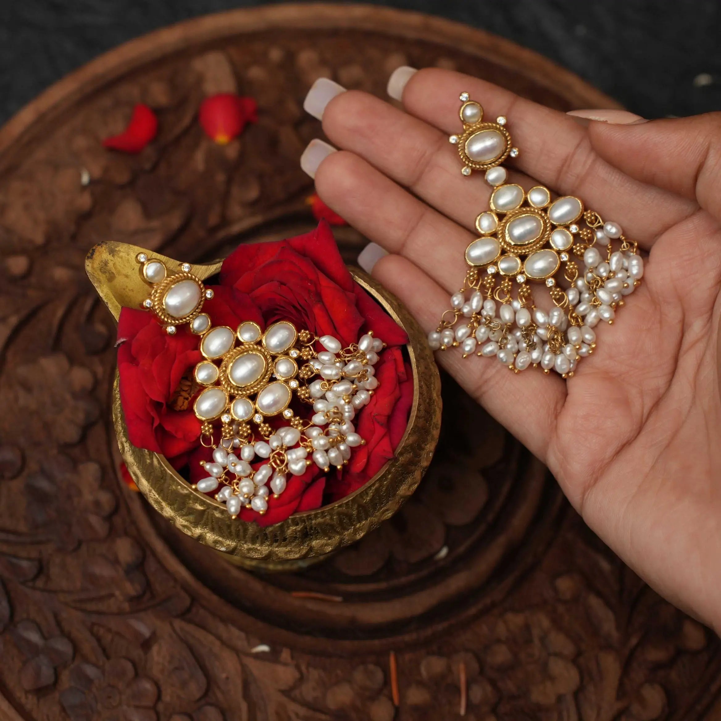 Pearl Silver Earrings