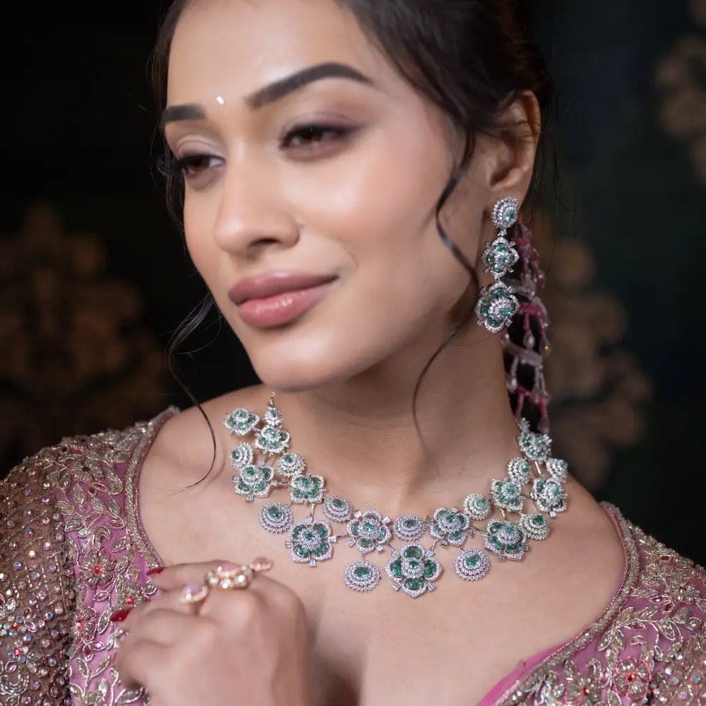 Pranavi Zircon Necklace