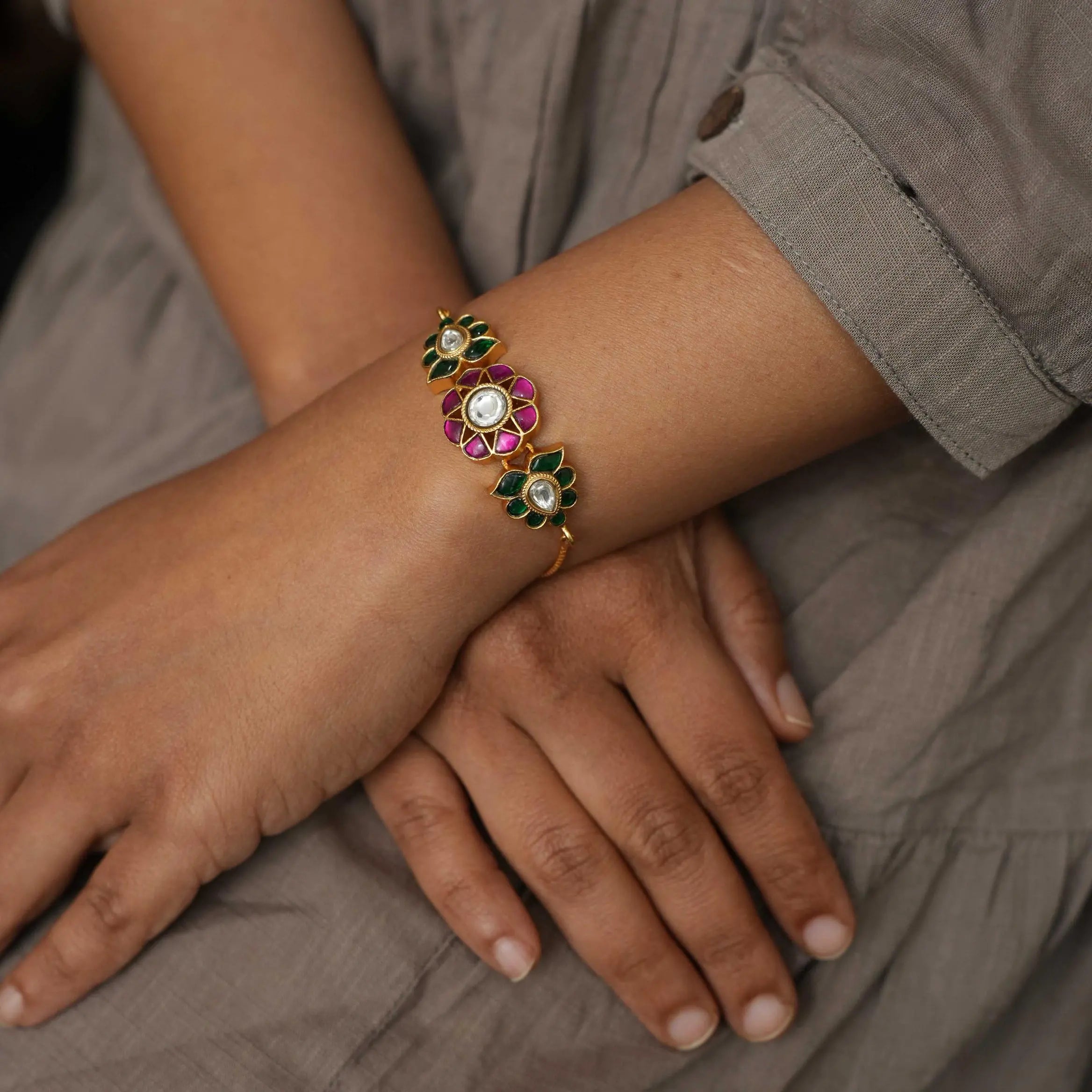 Prerana Silver Bracelet