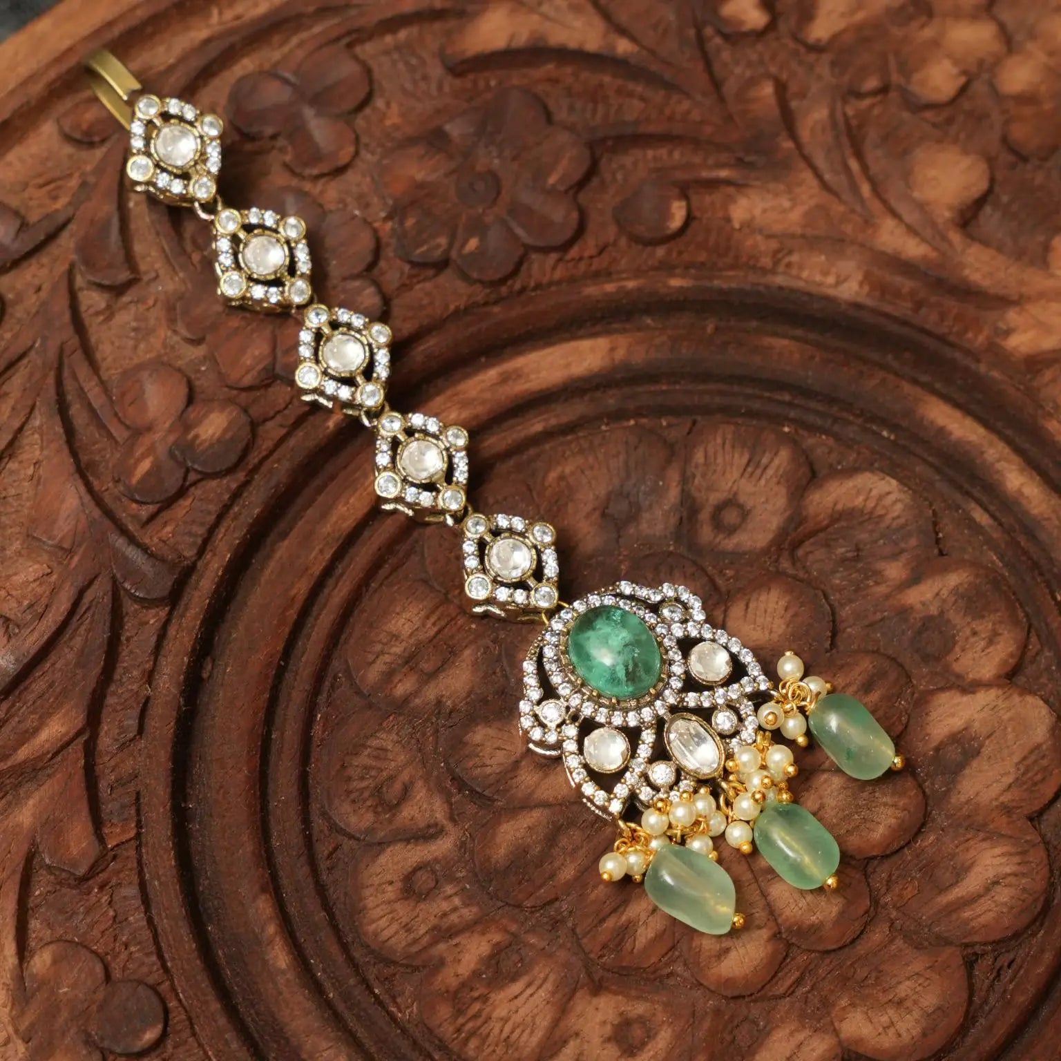 Prerita Victorian Tikka - Pastel Green