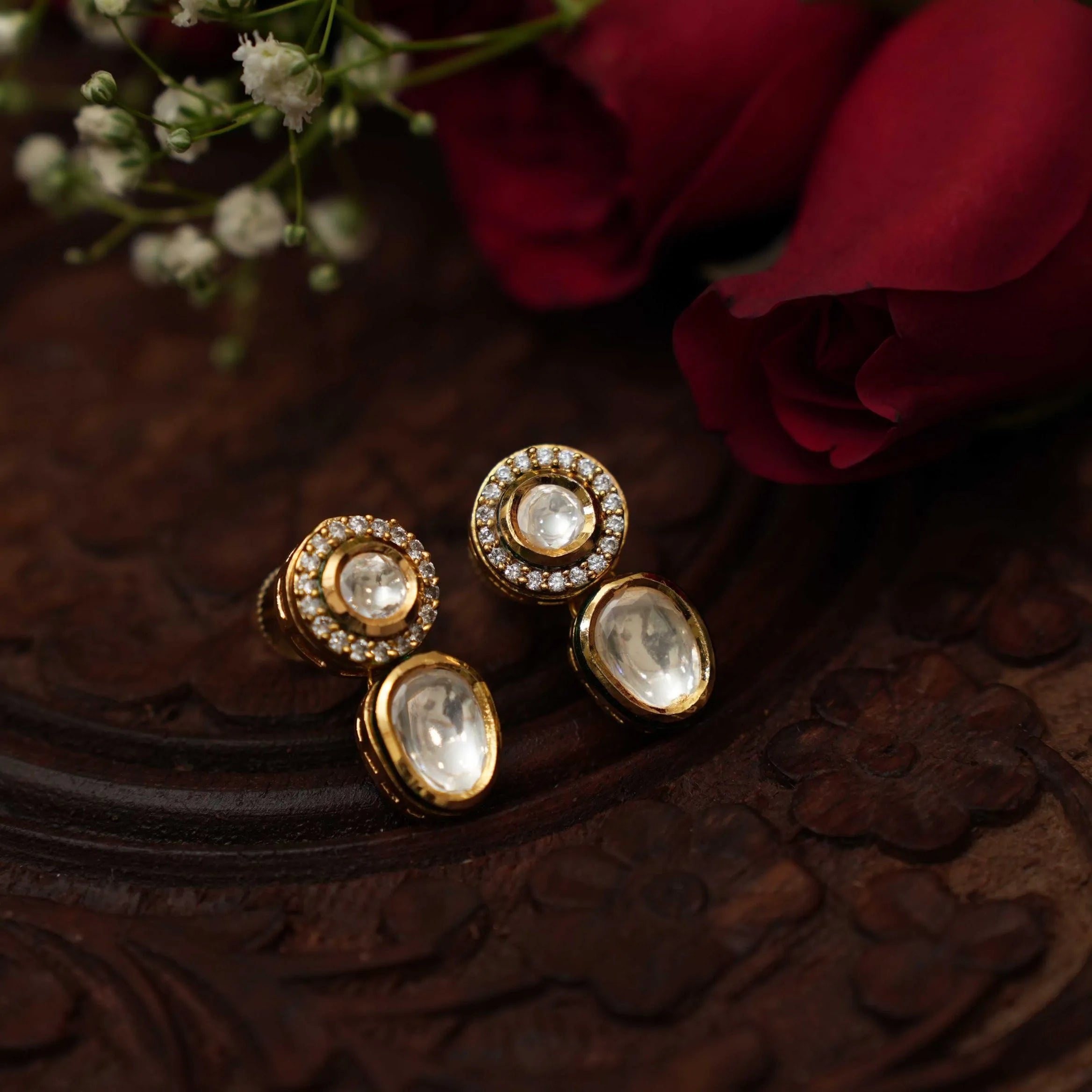 Prisa Kundan Ear Stud