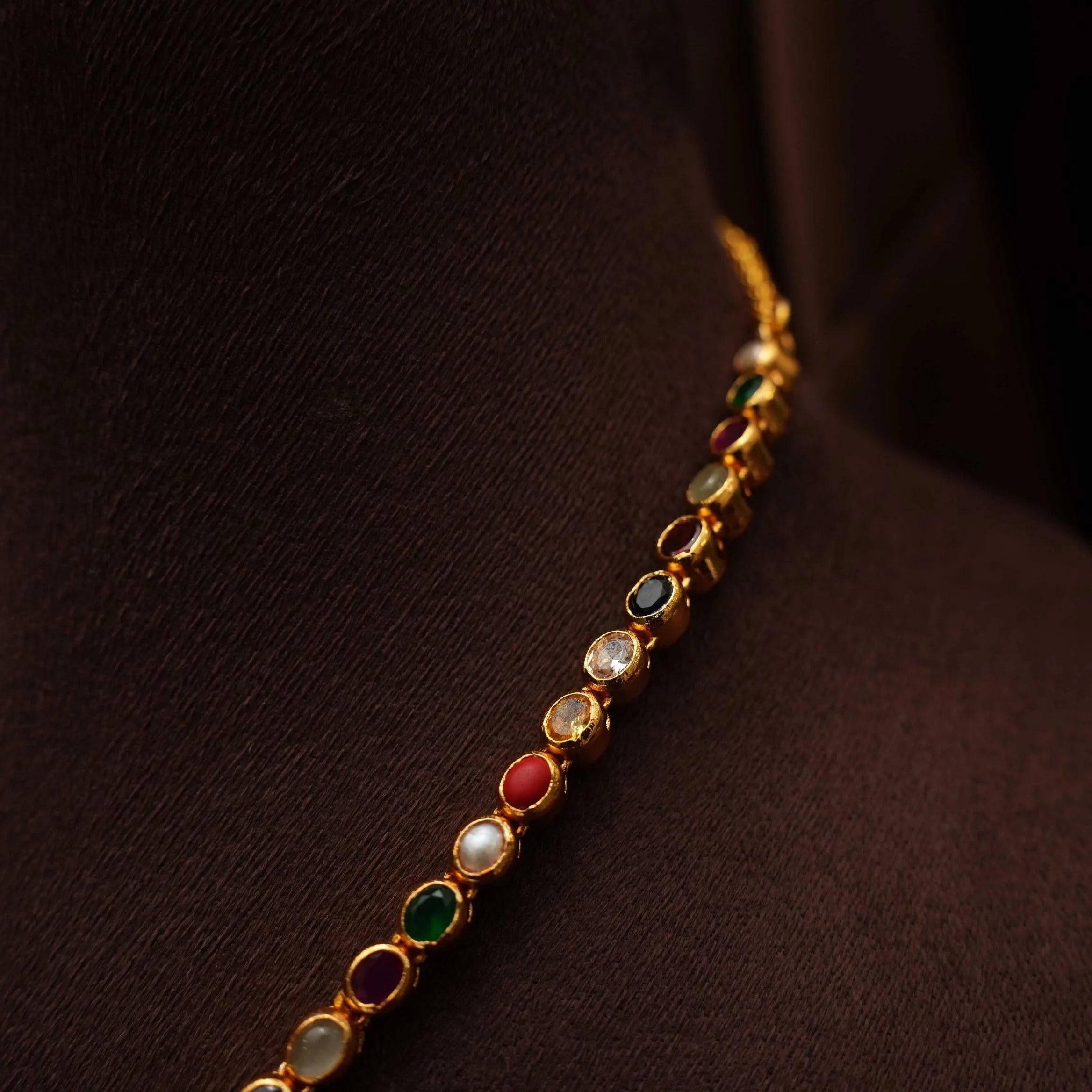 Prisha Silver Reversible Necklace