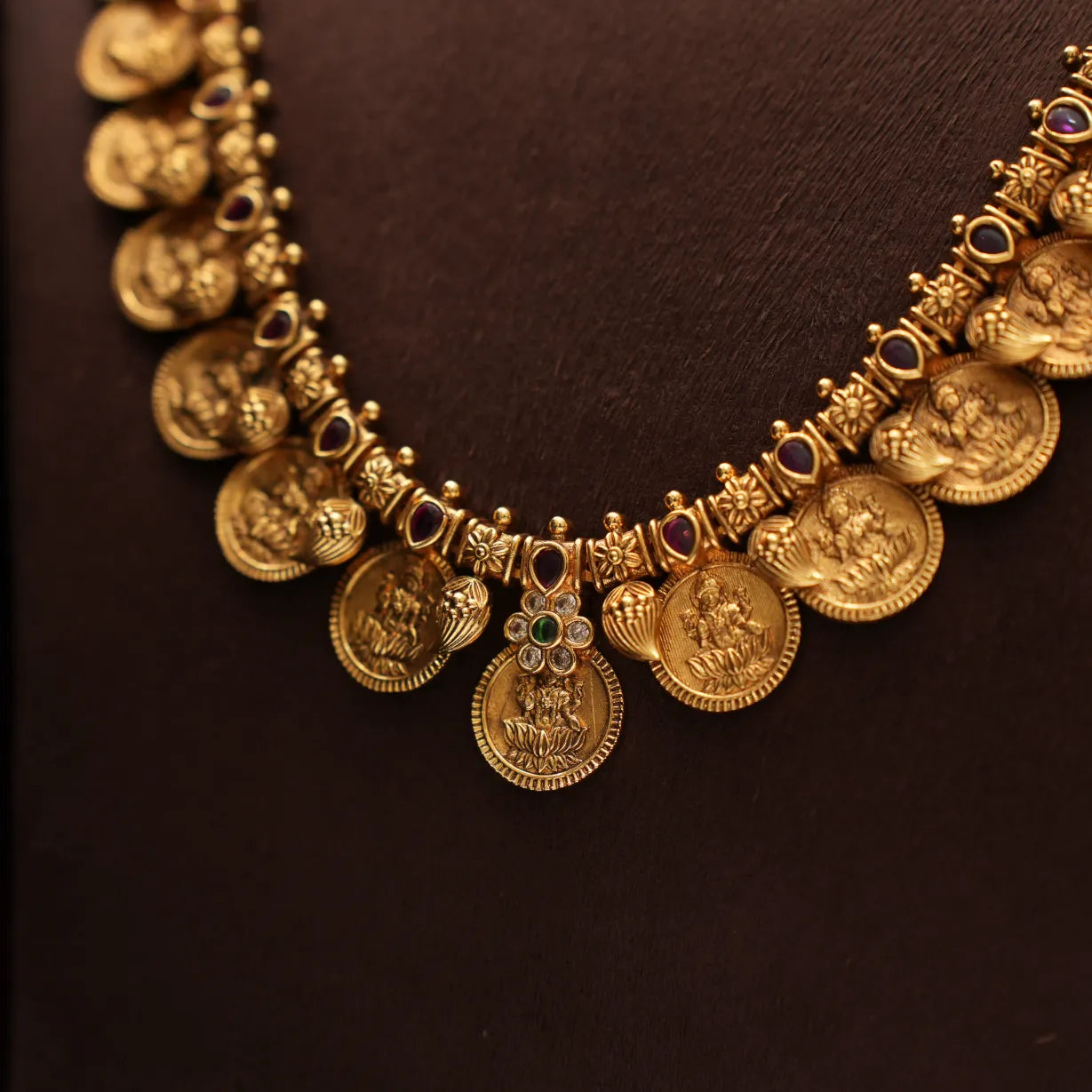 Pritha Antique Coin Necklace