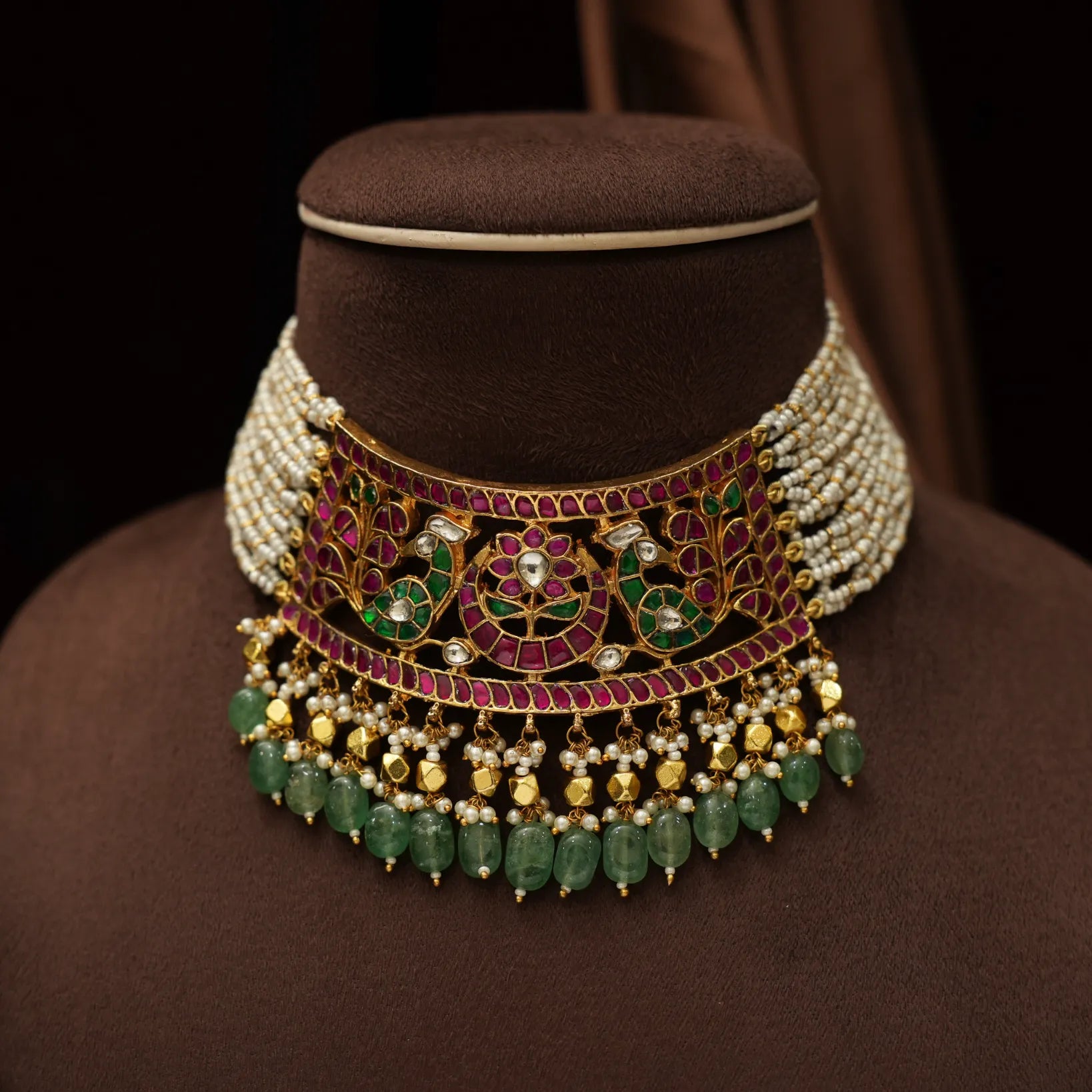 Pujitha Pearl Polki Choker