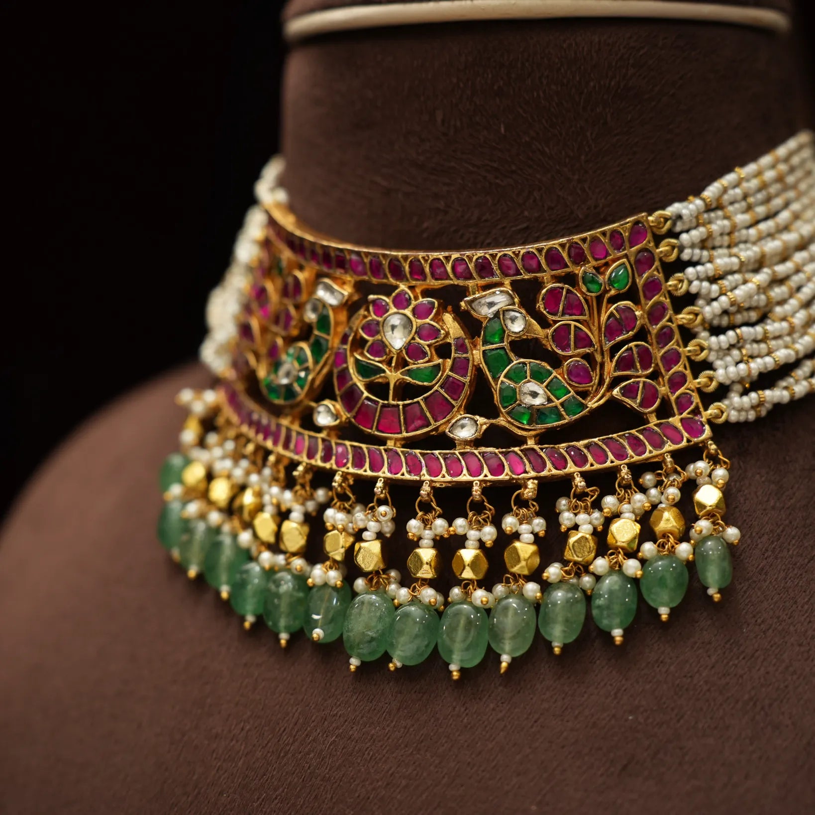 Pujitha Pearl Polki Choker