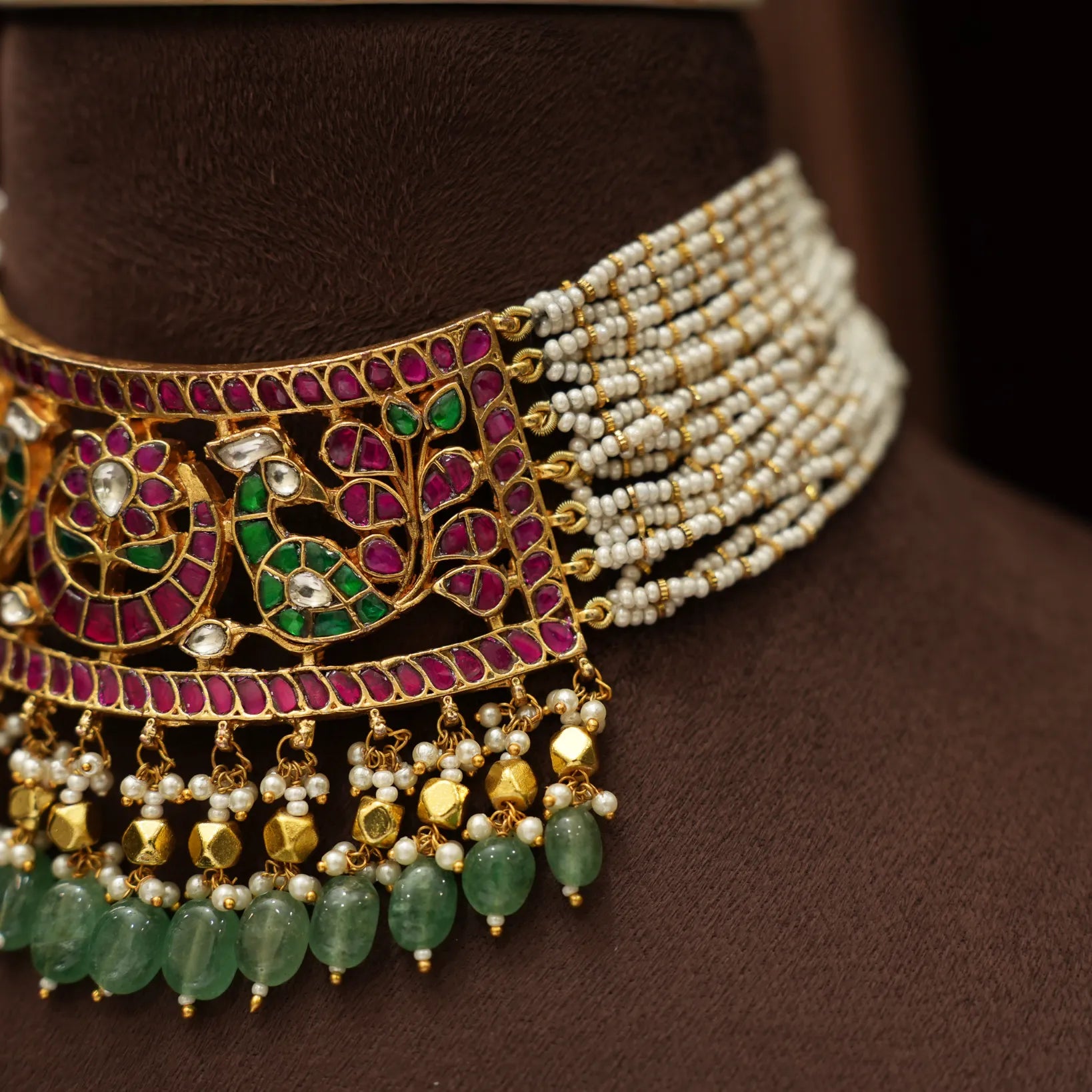 Pujitha Pearl Polki Choker
