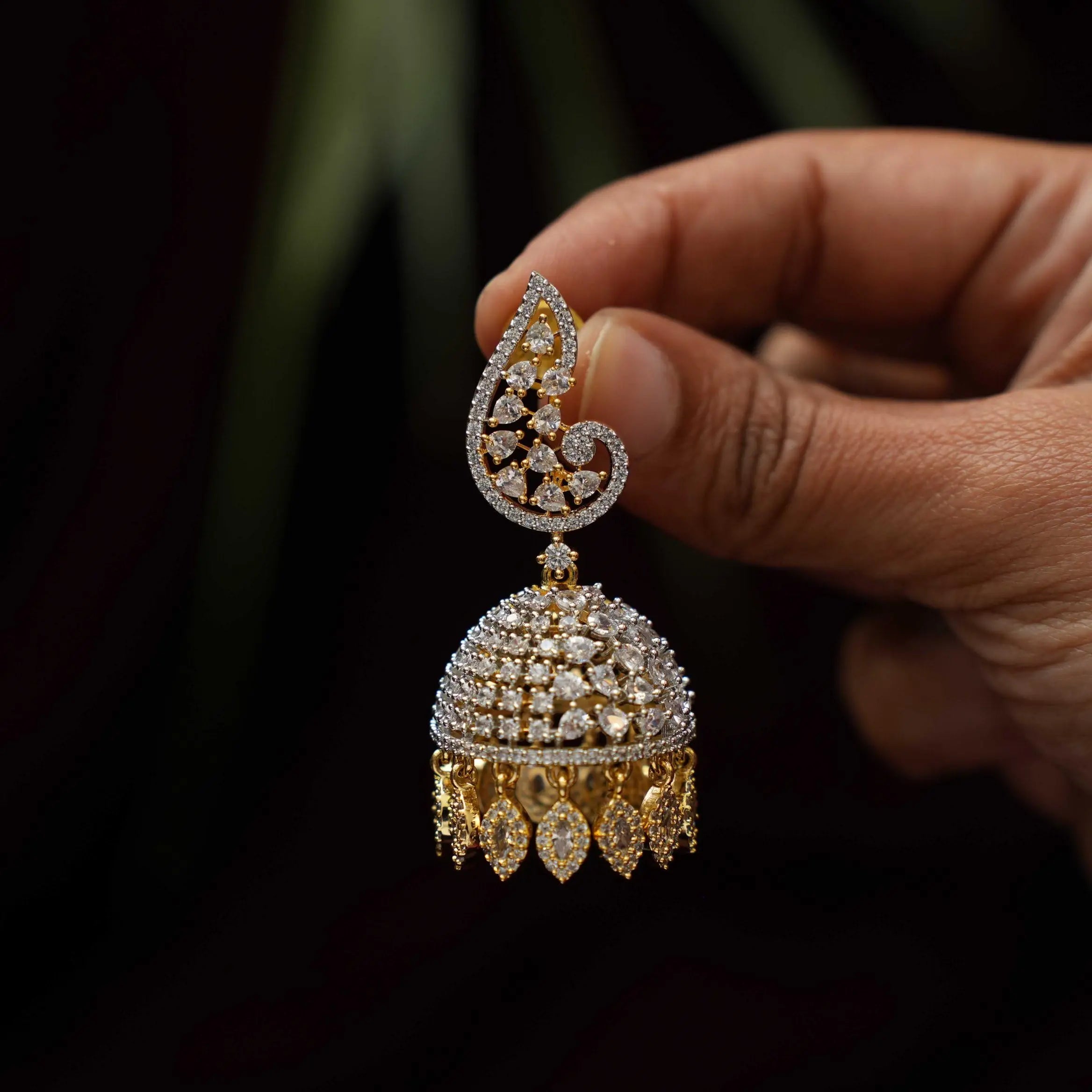 Purvi Designer Jhumka Earrings