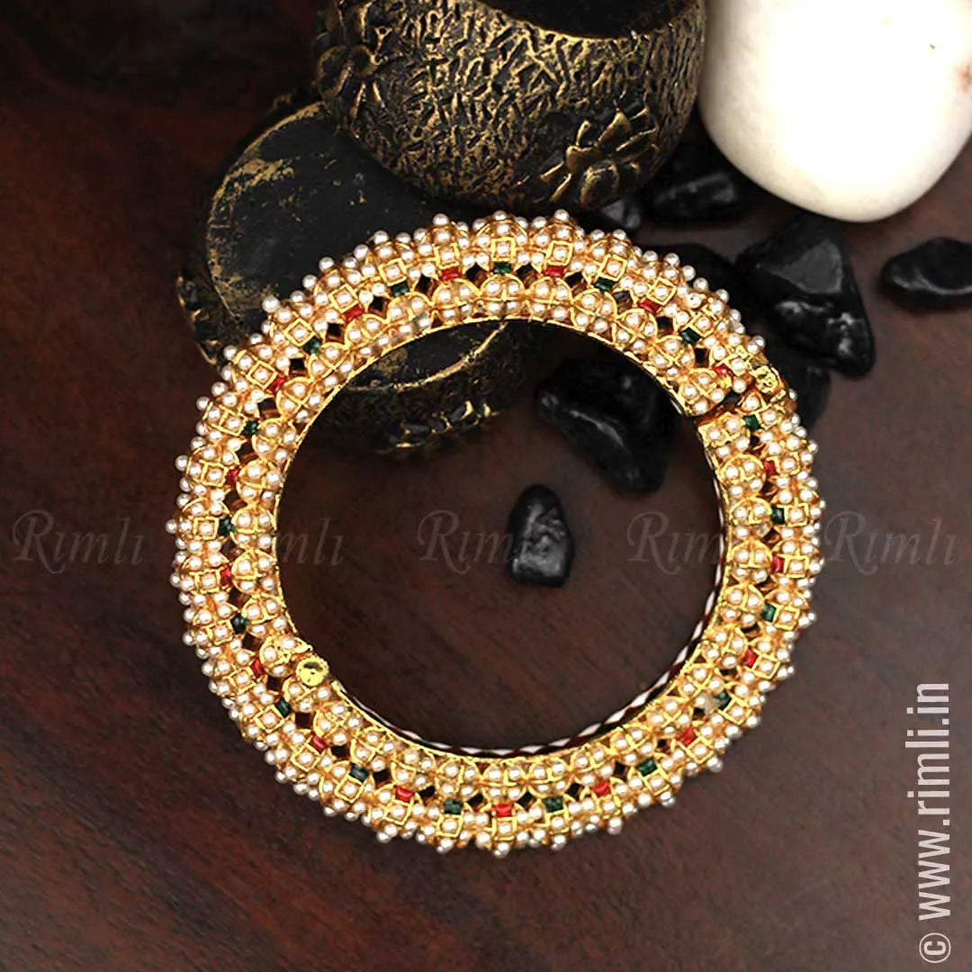 Pearl kada online bangles