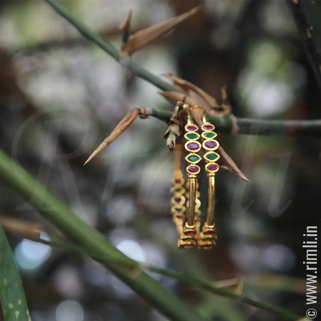 Red and Green Bangles - Rimli Boutique