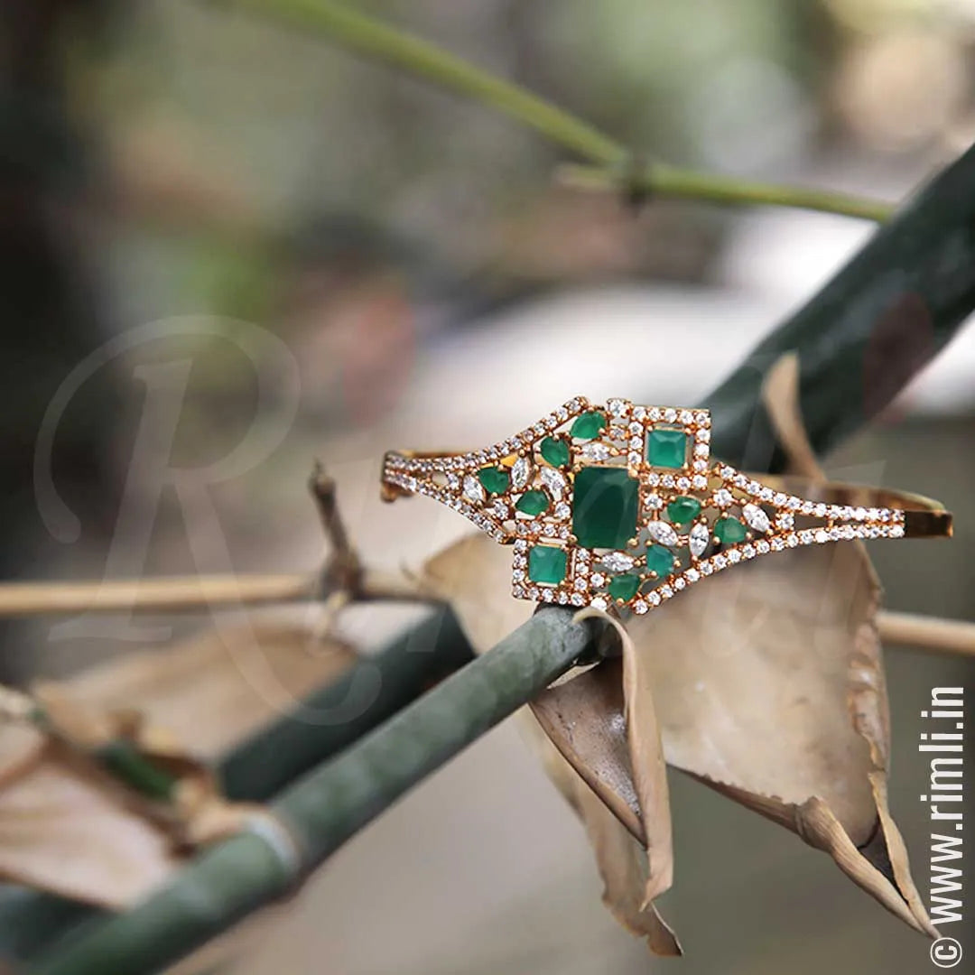 Green Designer Bangle - Rimli Boutique