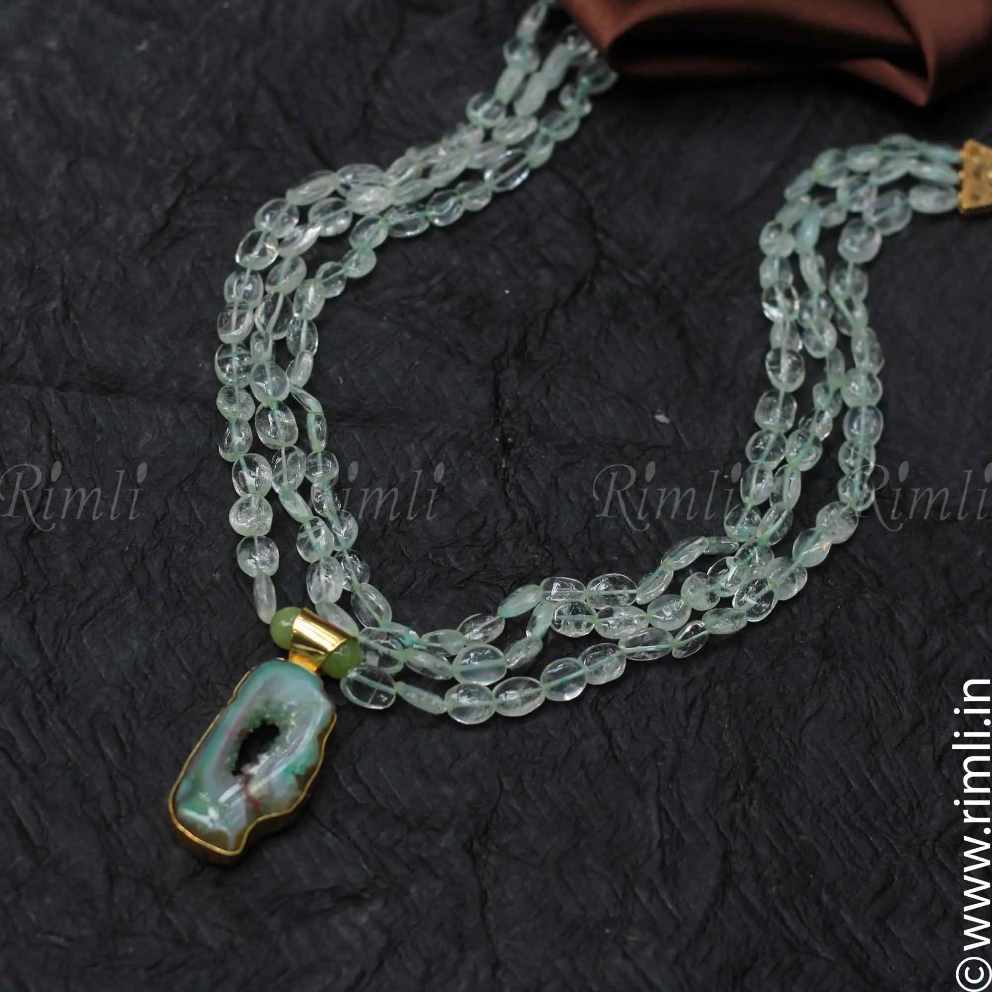 Pastel Green Necklace - Rimli Boutique