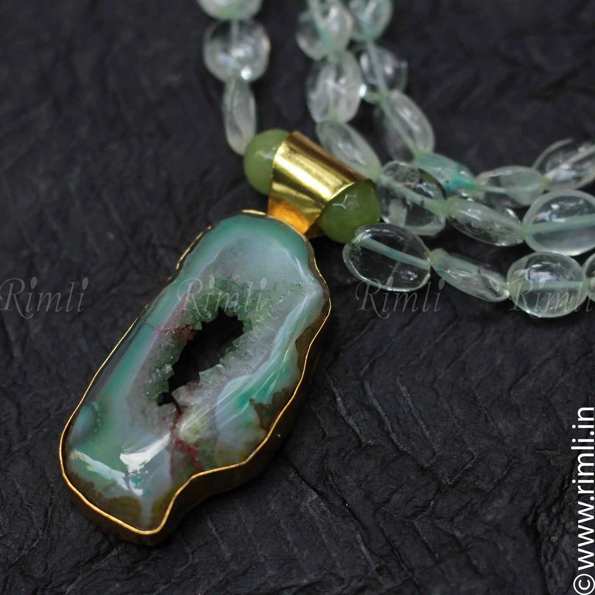 Pastel Green Necklace - Rimli Boutique