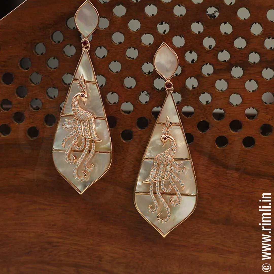 Mother Of Pearl Earrings - Rimli Boutique