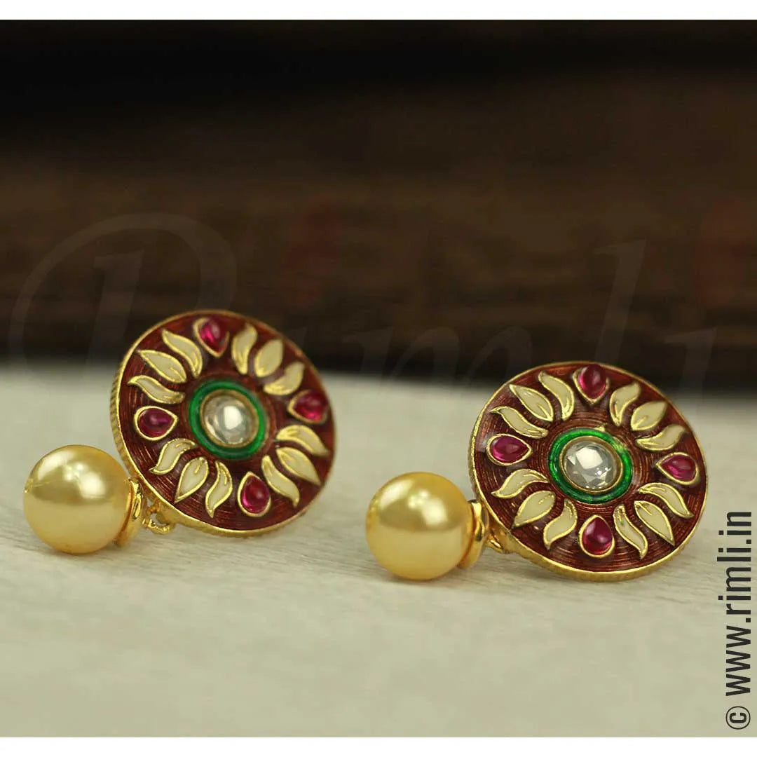 Meenakari Earrings - Rimli Boutique