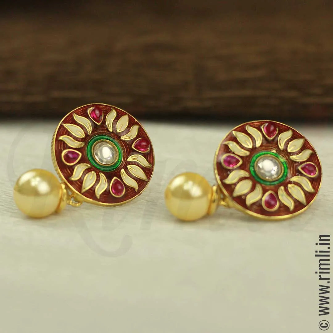 Meenakari Earrings - Rimli Boutique