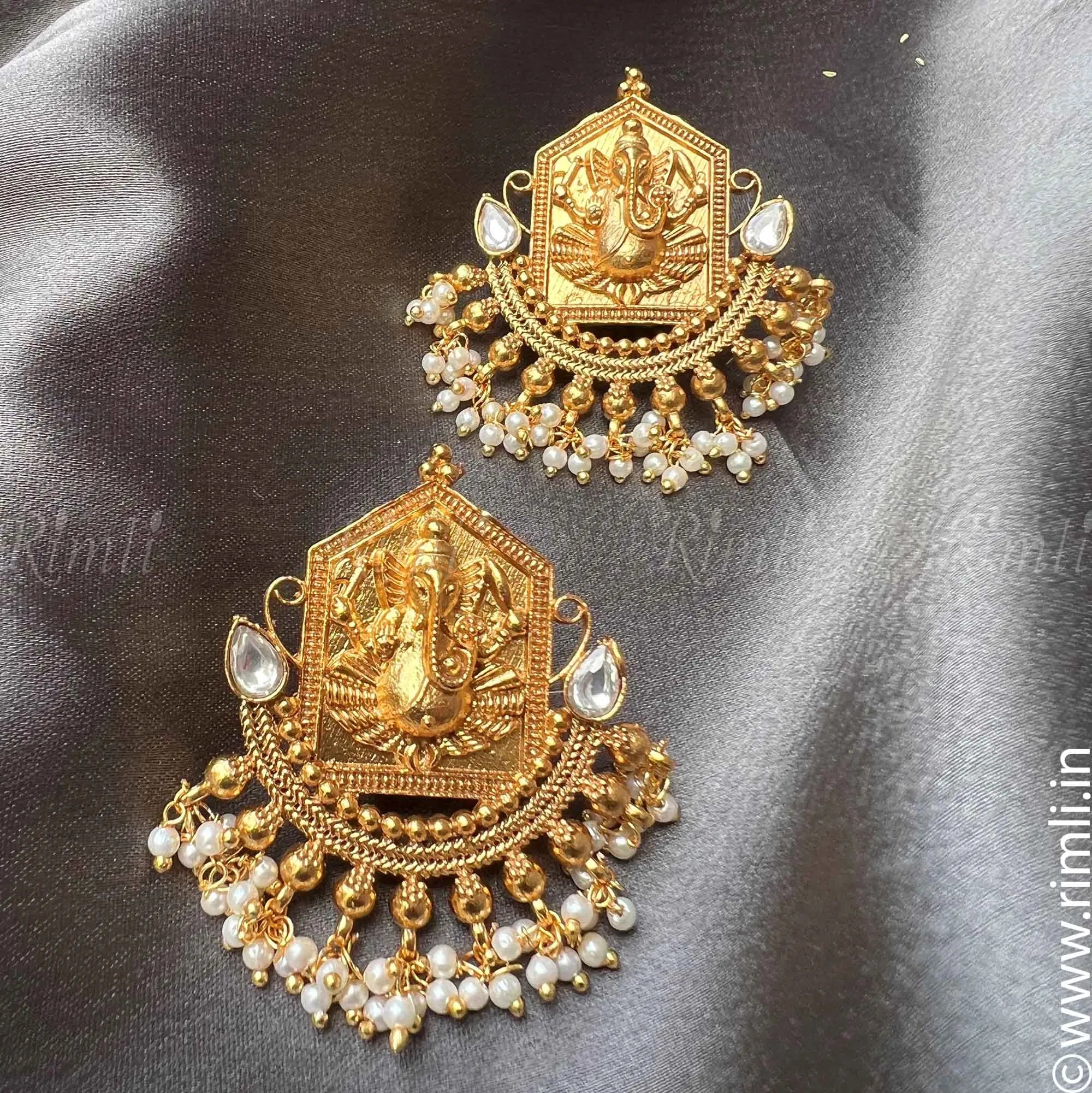 Ganesha Earrings - Rimli Boutique