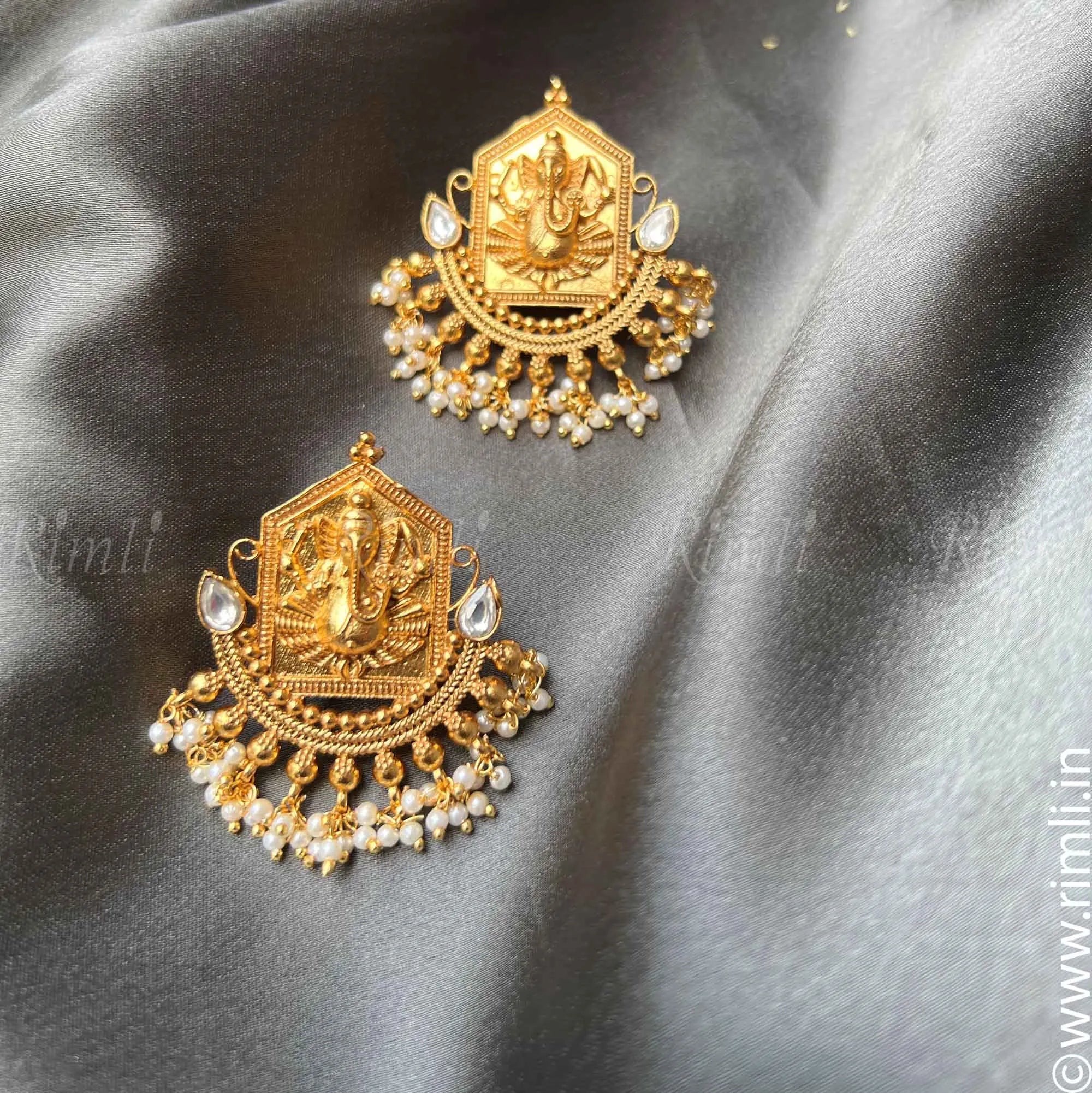 Ganesha Earrings - Rimli Boutique