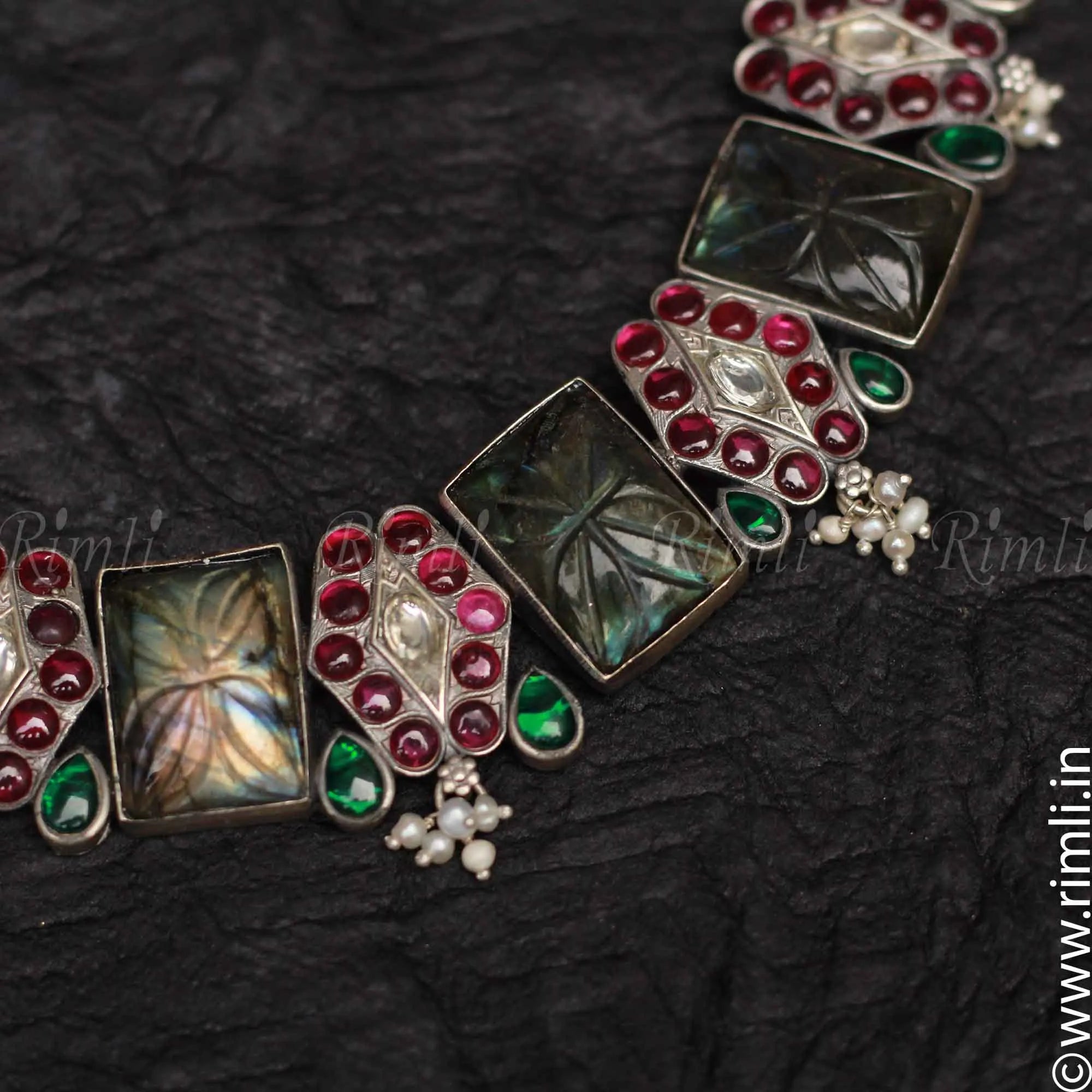 Amusing Silver Necklace - Rimli Boutique