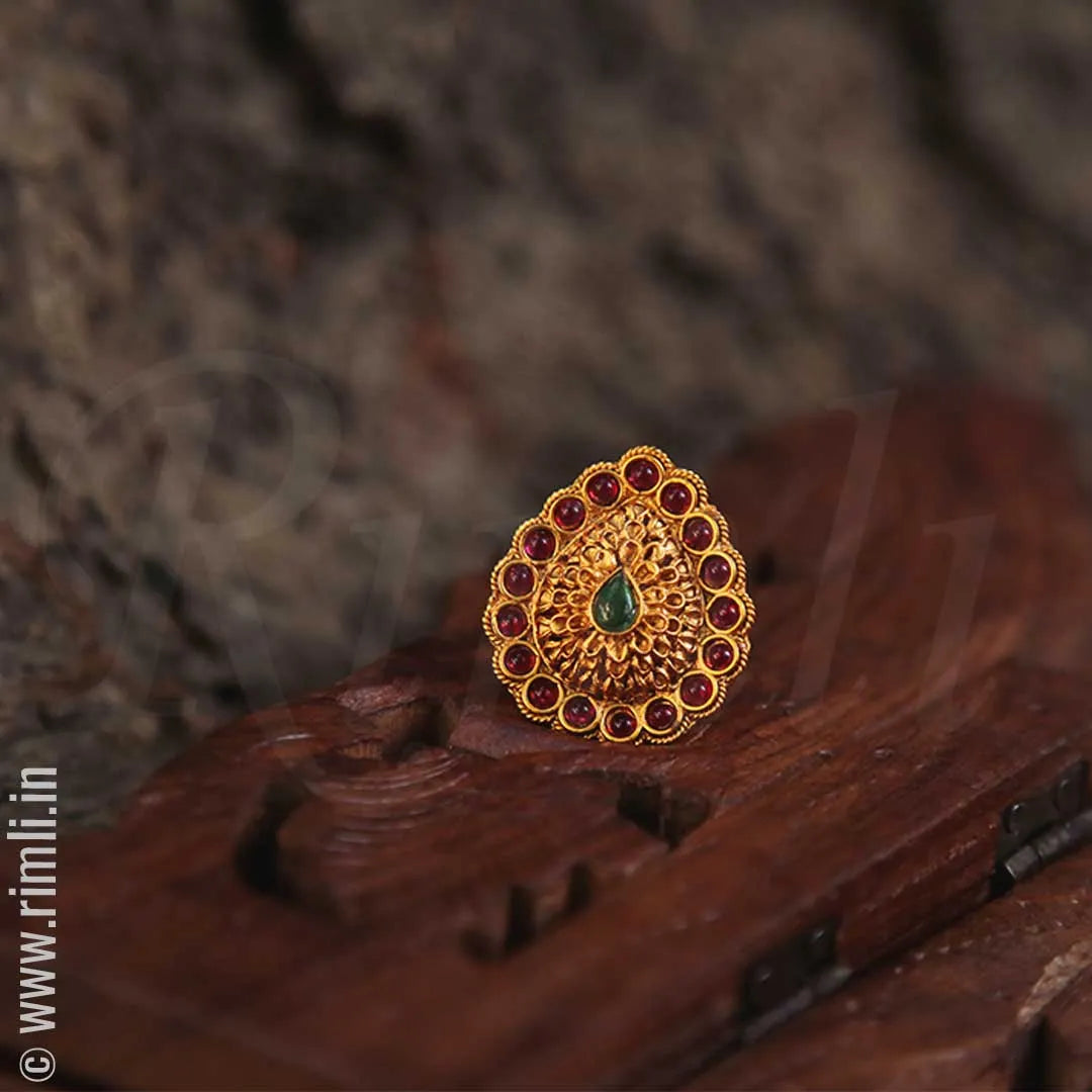 Traditional Ring - Green - Rimli Boutique