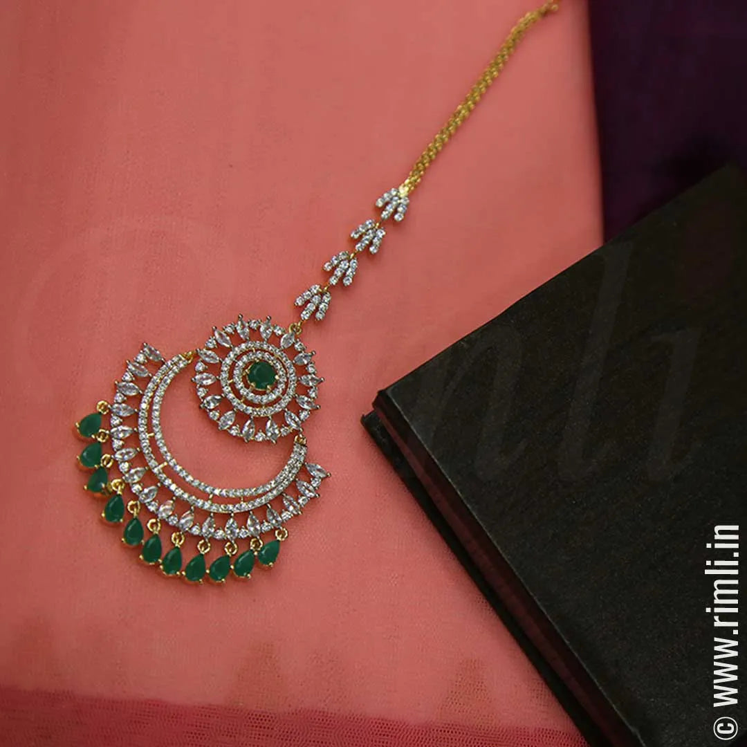 Chandelier Maang Tikka - Rimli Boutique
