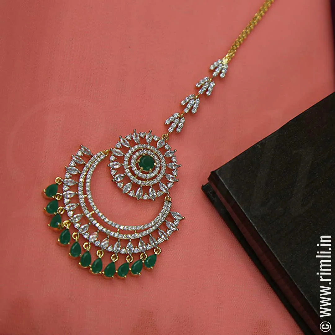 Chandelier Maang Tikka - Rimli Boutique