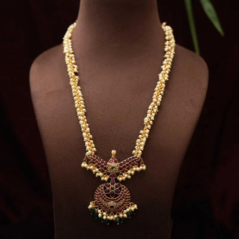 RIsha Pearl Polki Necklace - Rimli Boutique