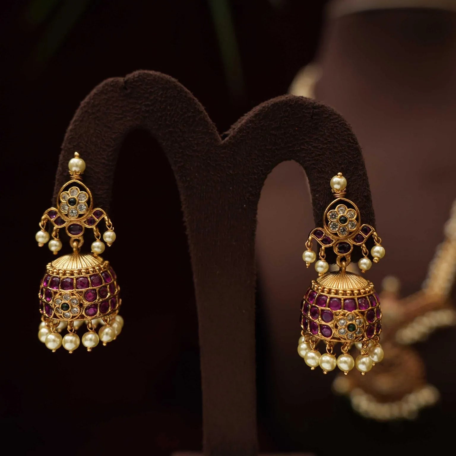 RIsha Pearl Polki Necklace - Rimli Boutique