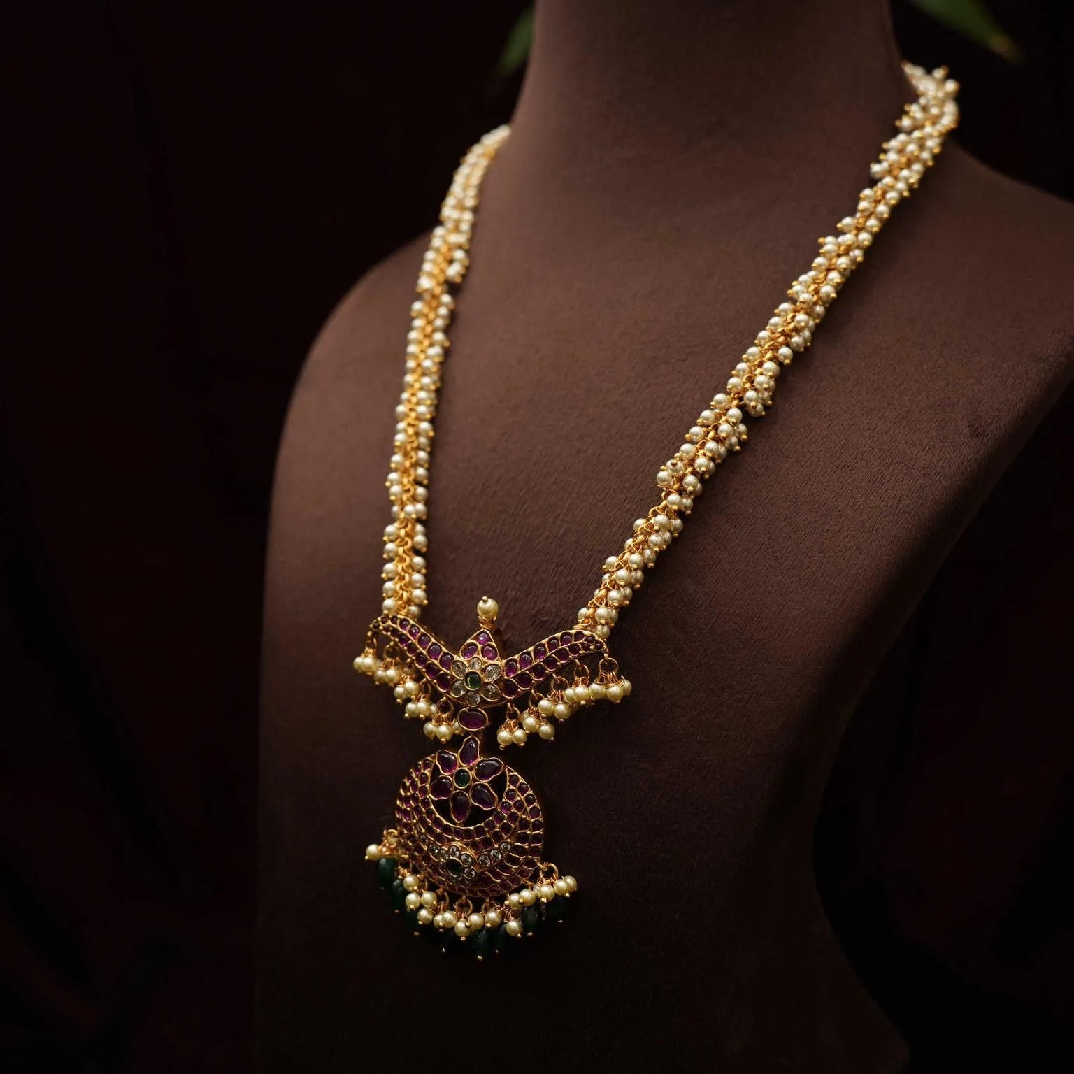 RIsha Pearl Polki Necklace - Rimli Boutique