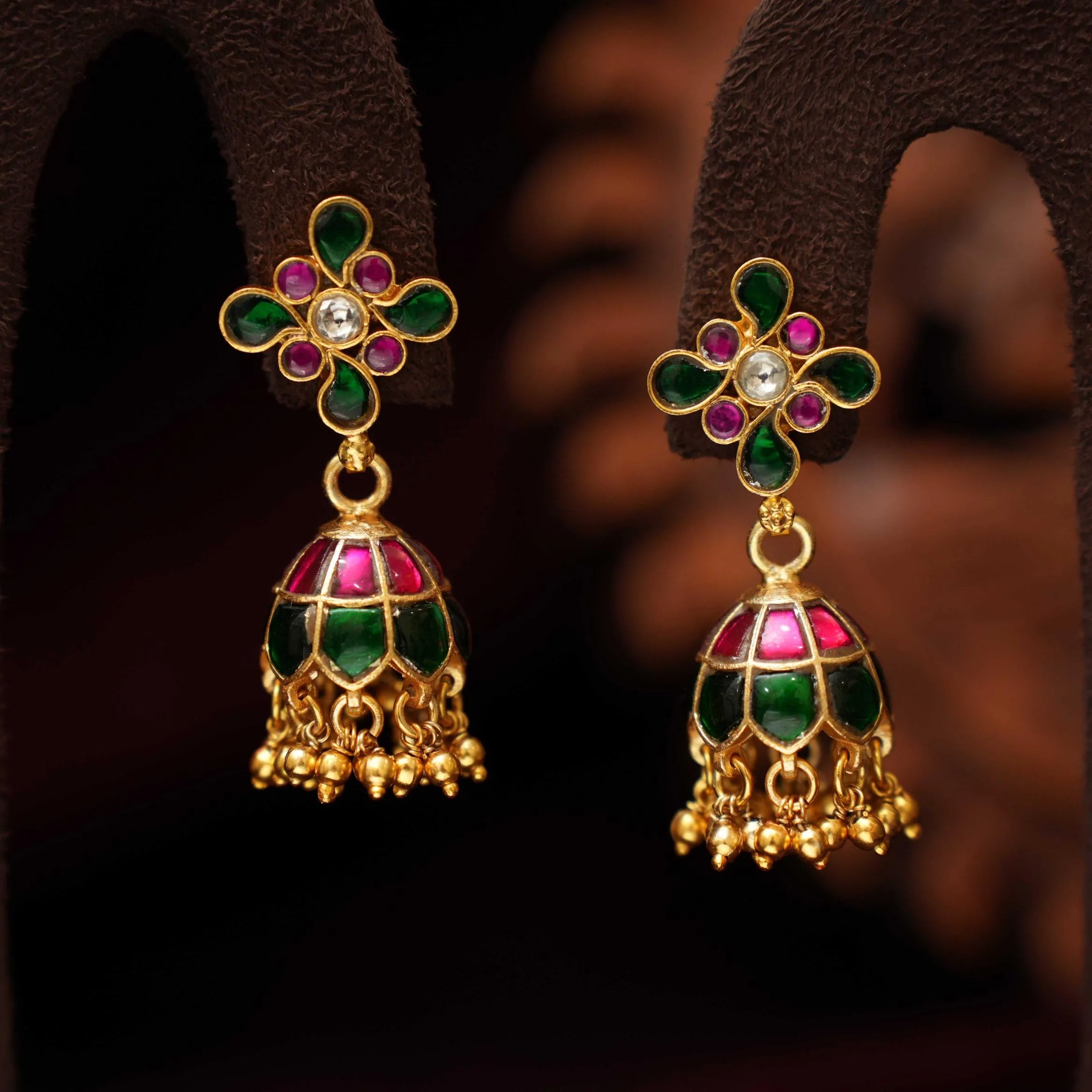 AKSHITA SILVER JHUMKA - MULTICOLOR - Rimli Boutique
