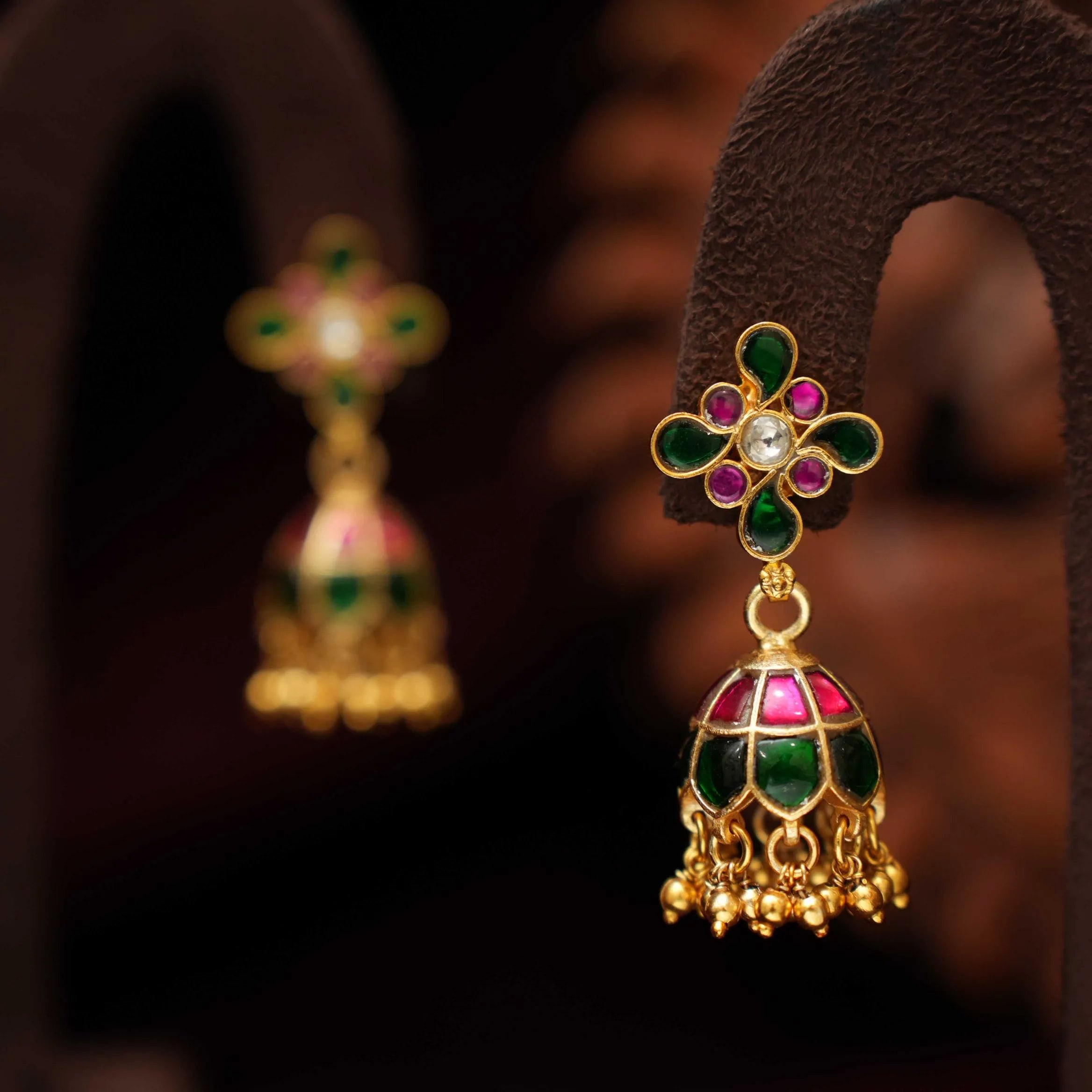 AKSHITA SILVER JHUMKA - MULTICOLOR - Rimli Boutique