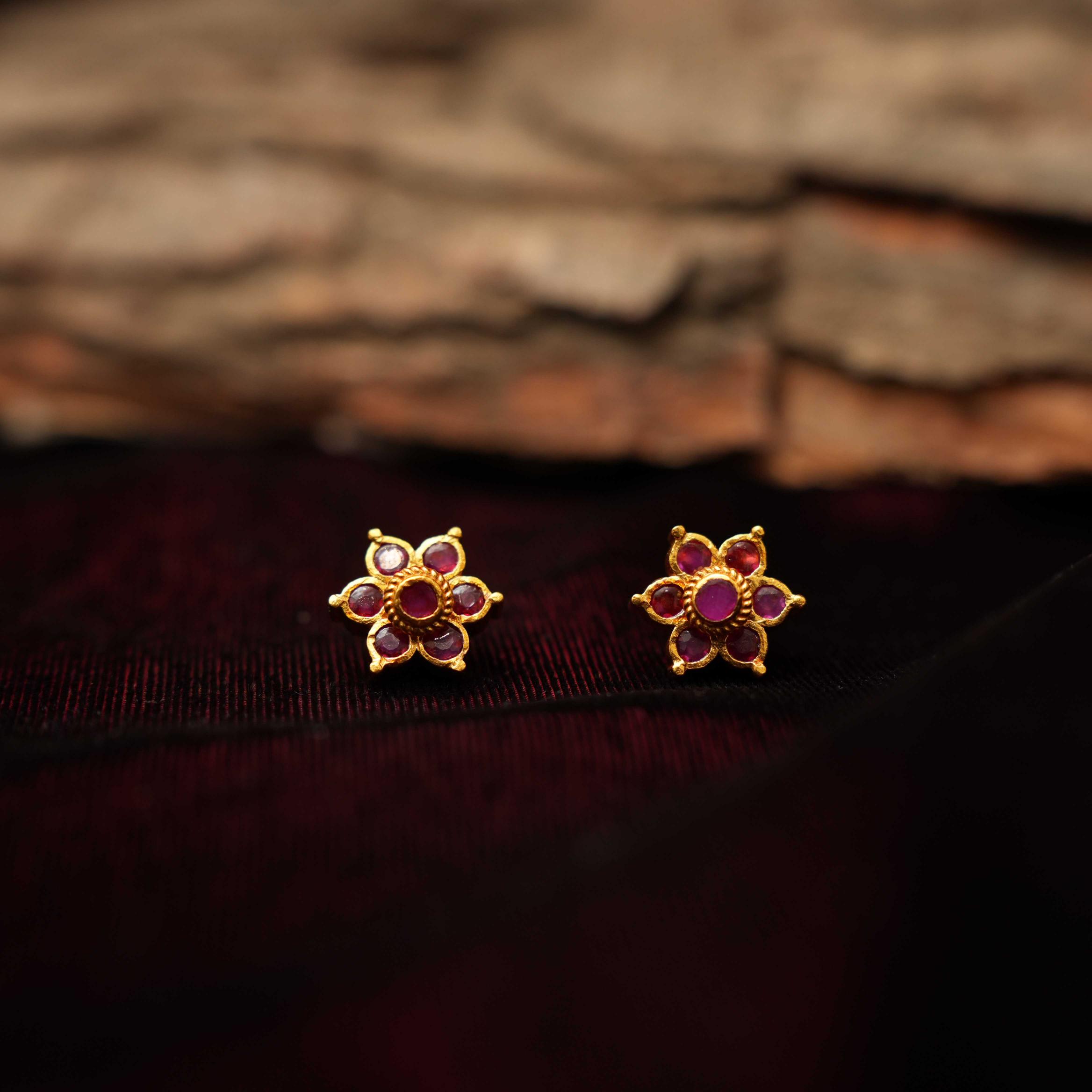 Rai Silver Reversible Ear Stud - Rimli Boutique