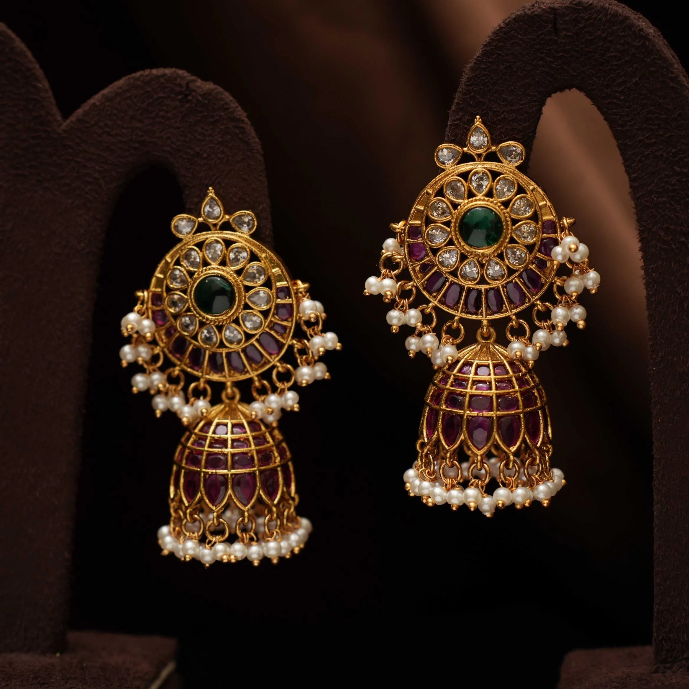 Rachita Antique Jhumka Earrings