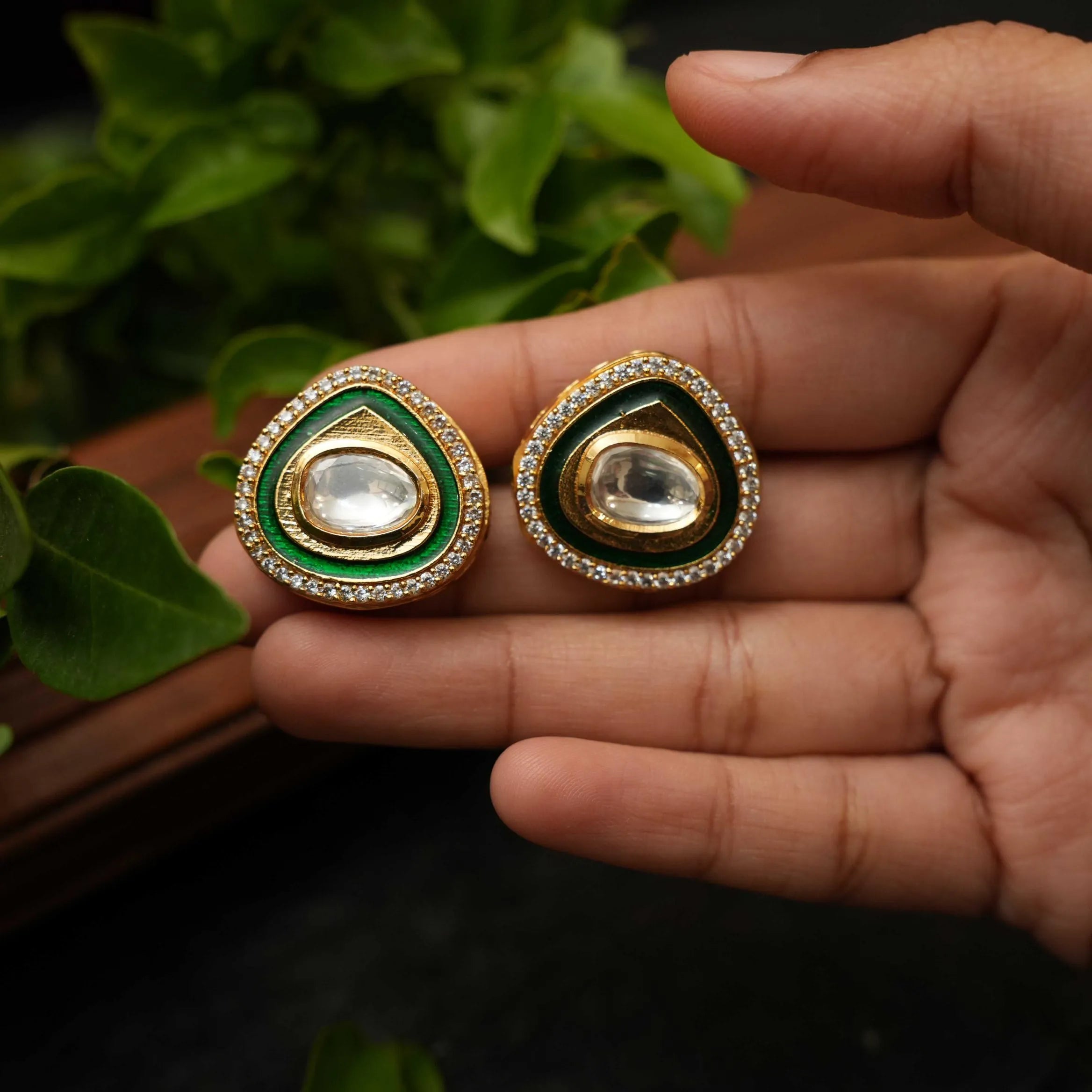 Ragini Beaded Necklace - Green