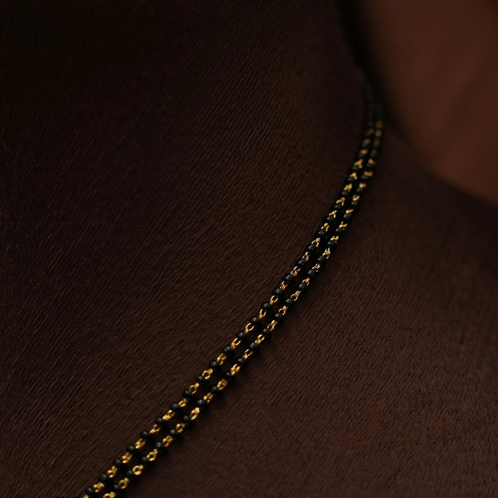 Rajani Antique Mangalsutra Necklace - Blue