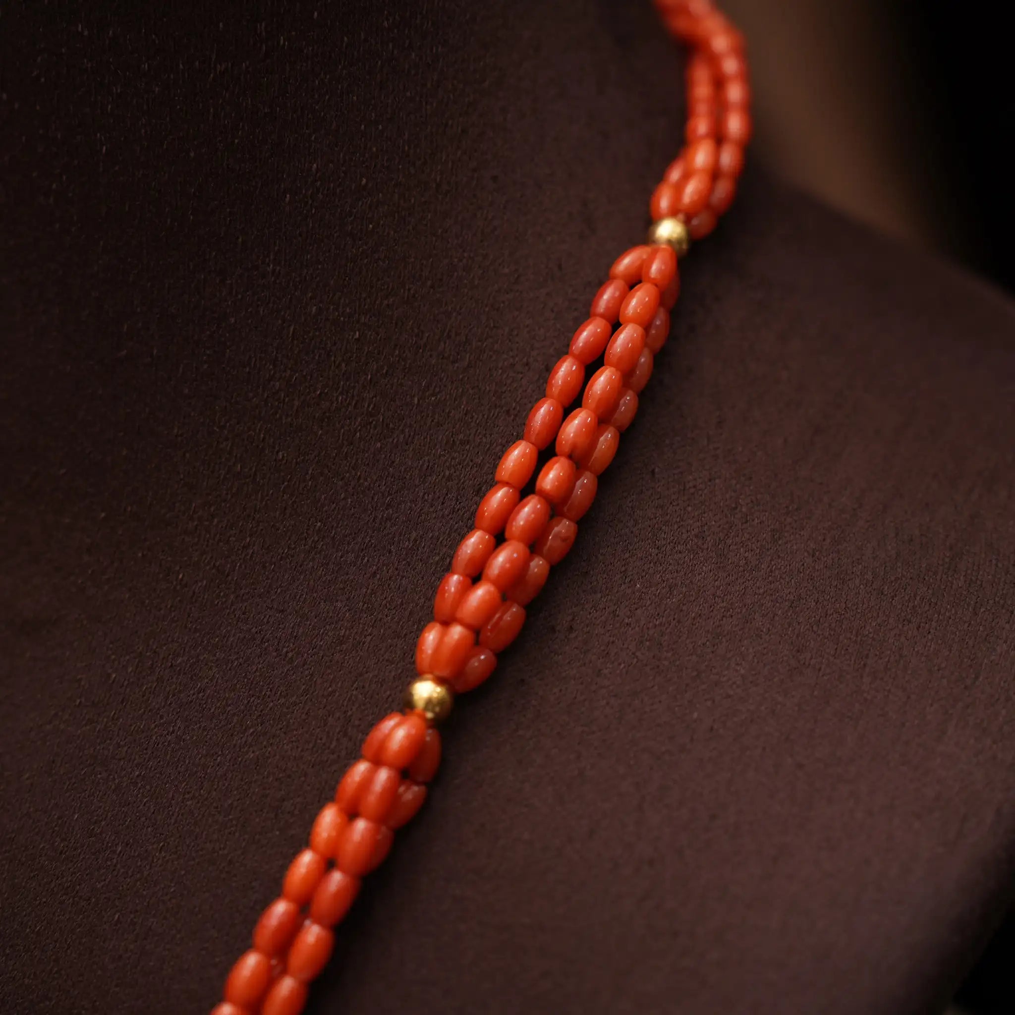 Ranjana Beaded Coral Necklace