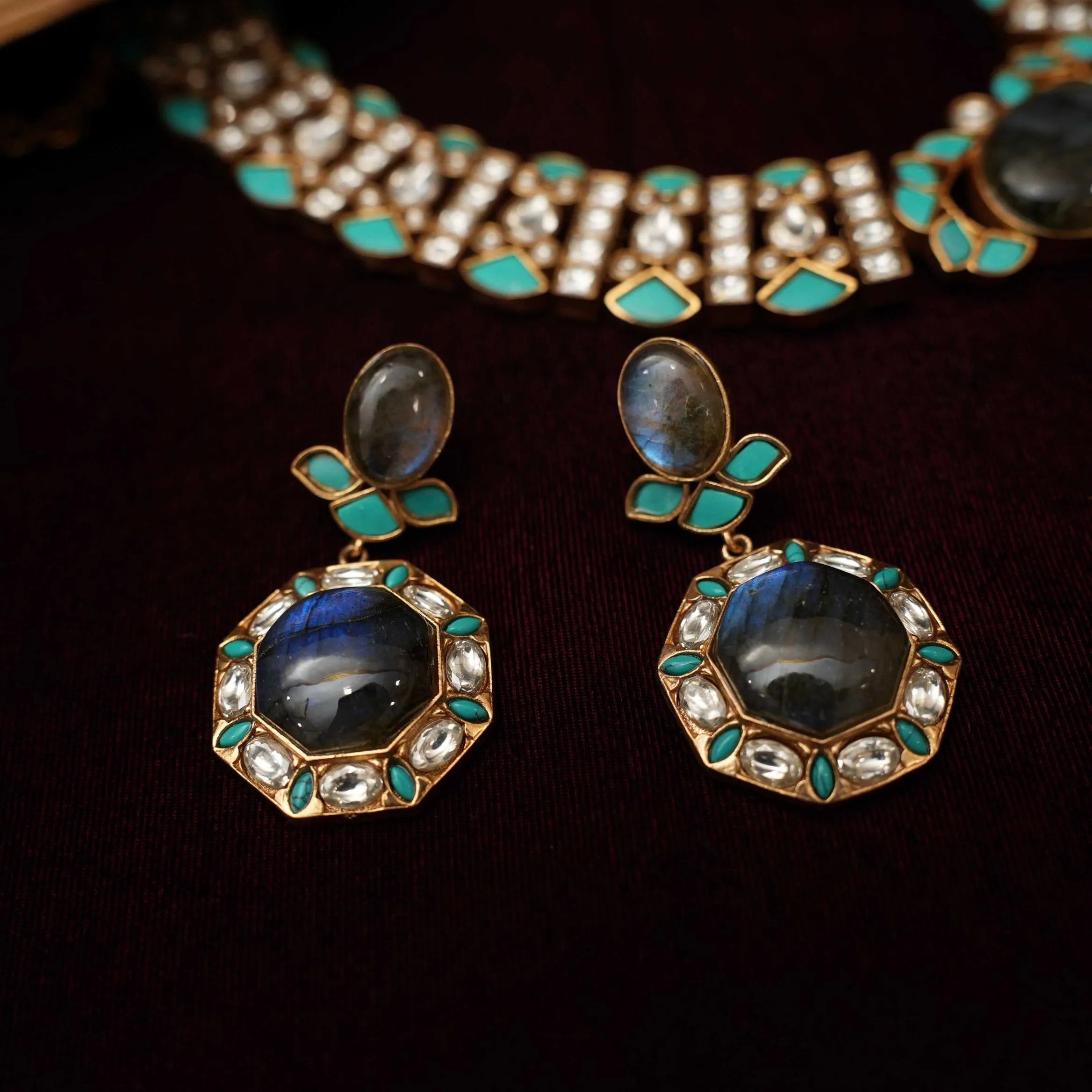 Ravy Victorian Necklace - Turquoise