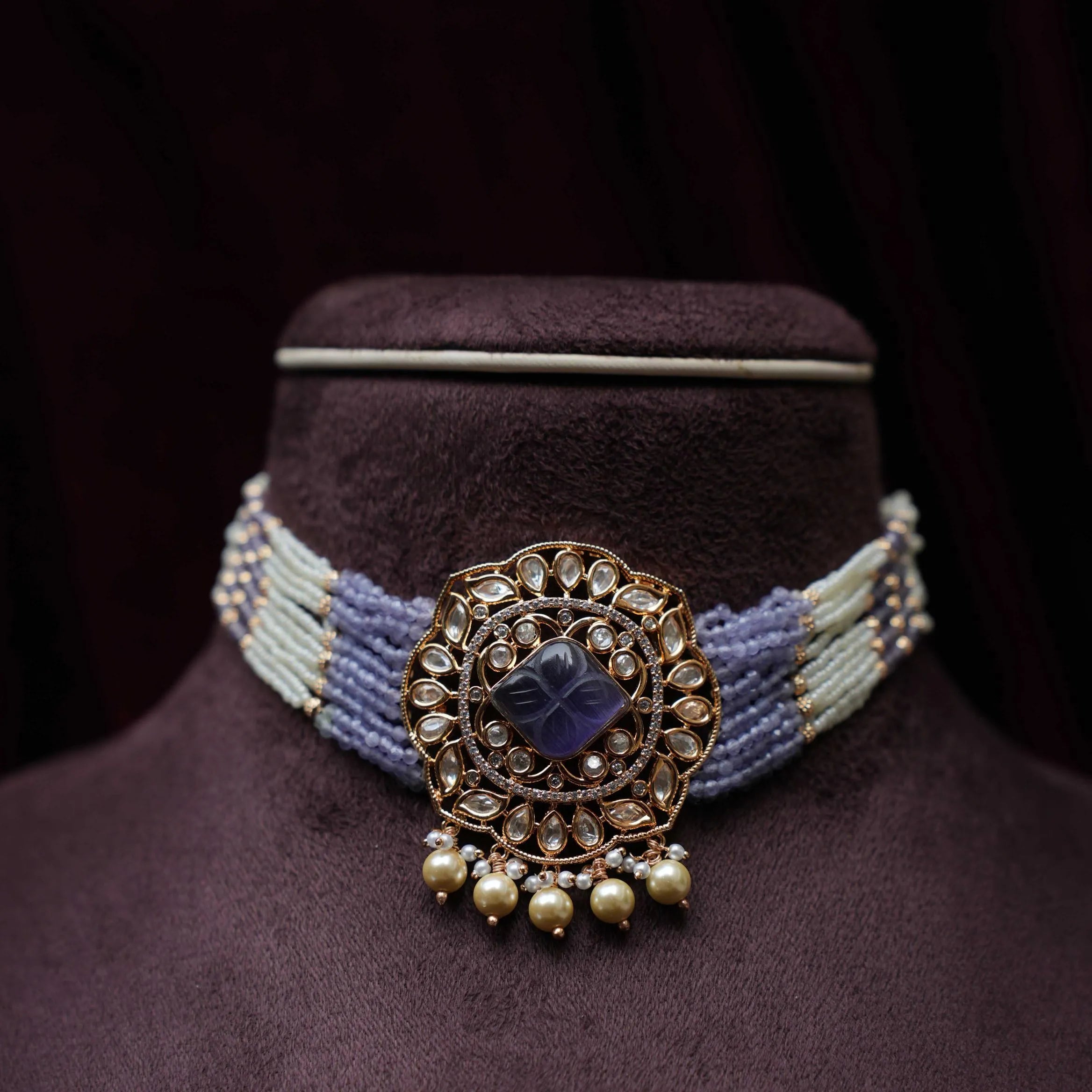 Renu Pearl Necklace - Lilac