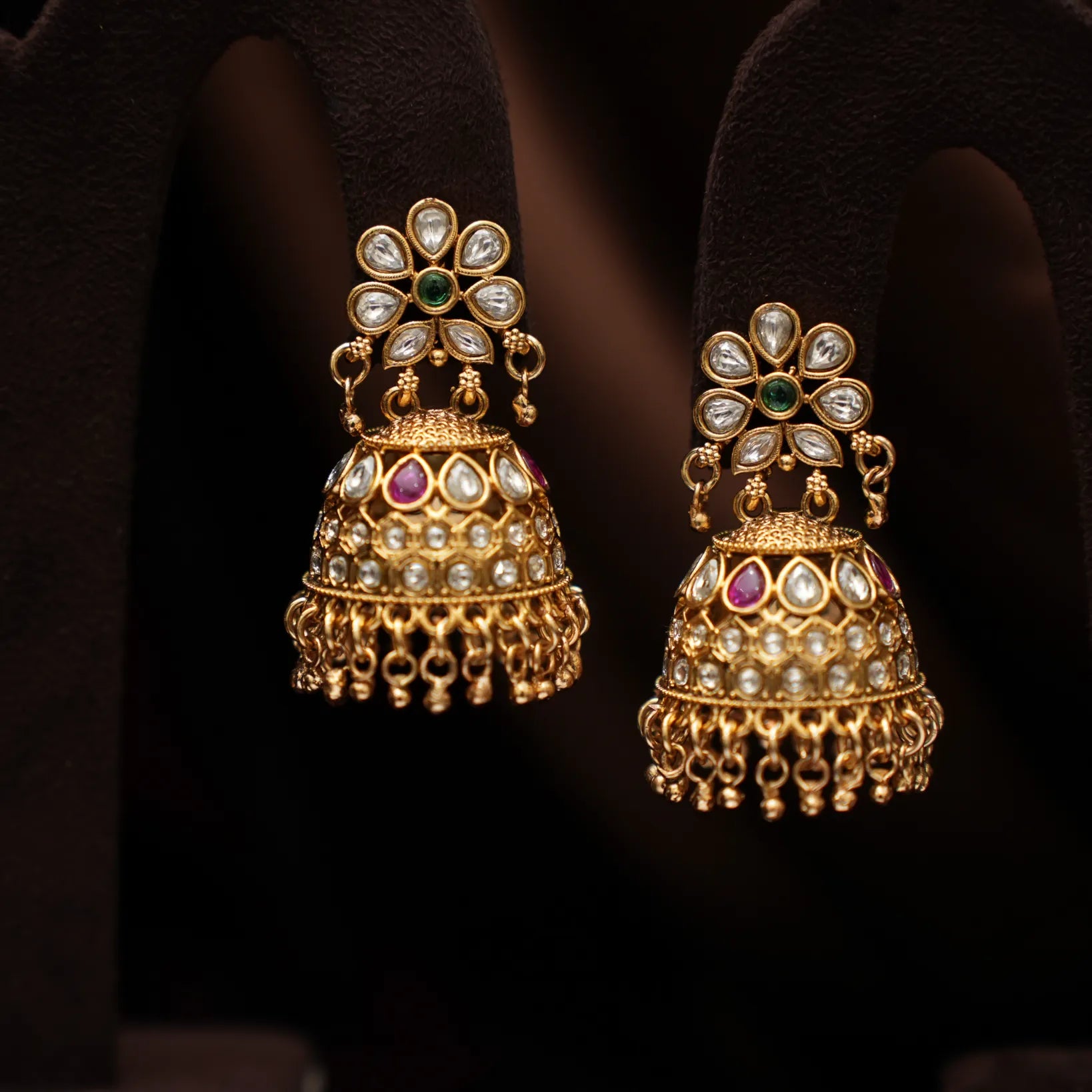 Reyna Antique Jhumka Earrings