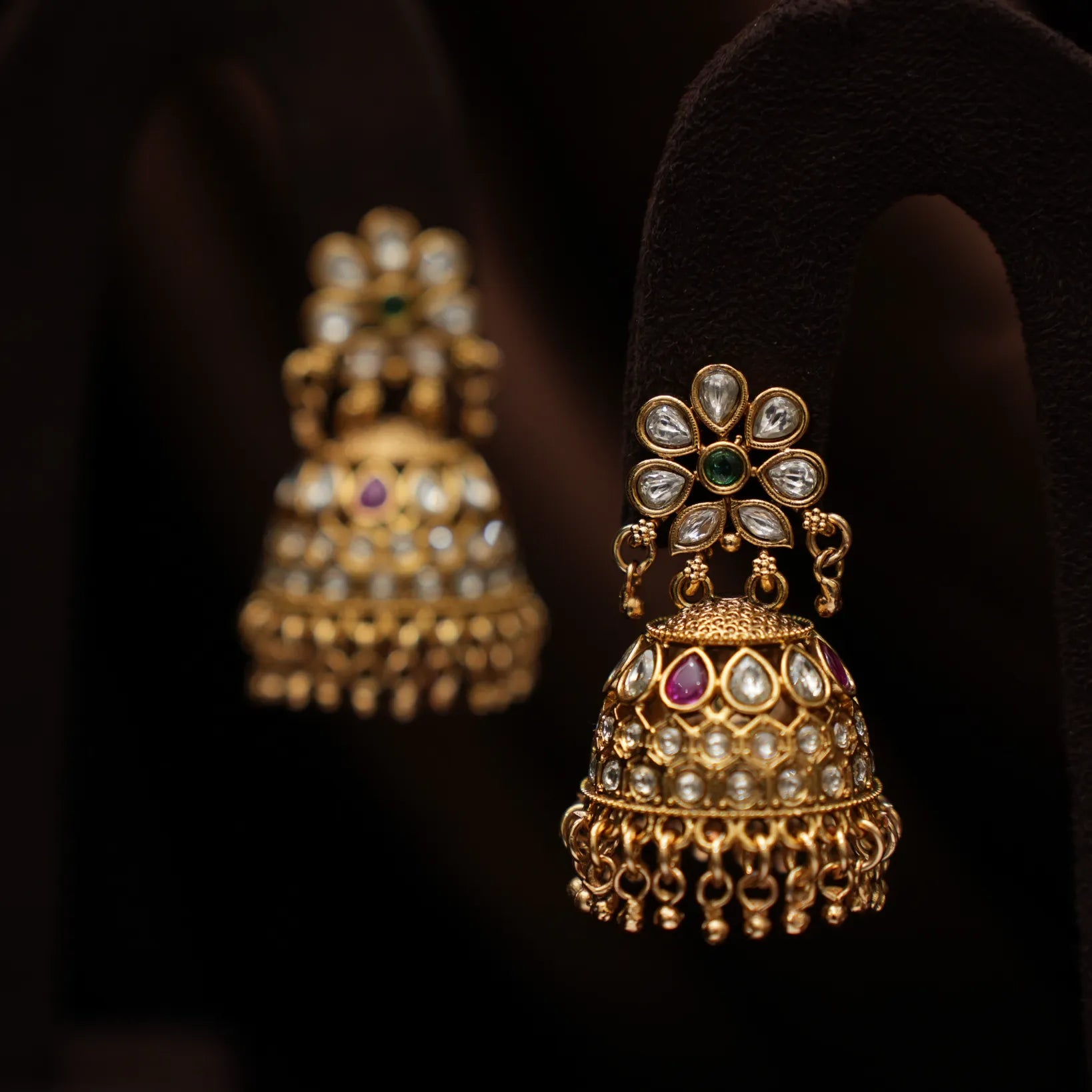 Reyna Antique Jhumka Earrings
