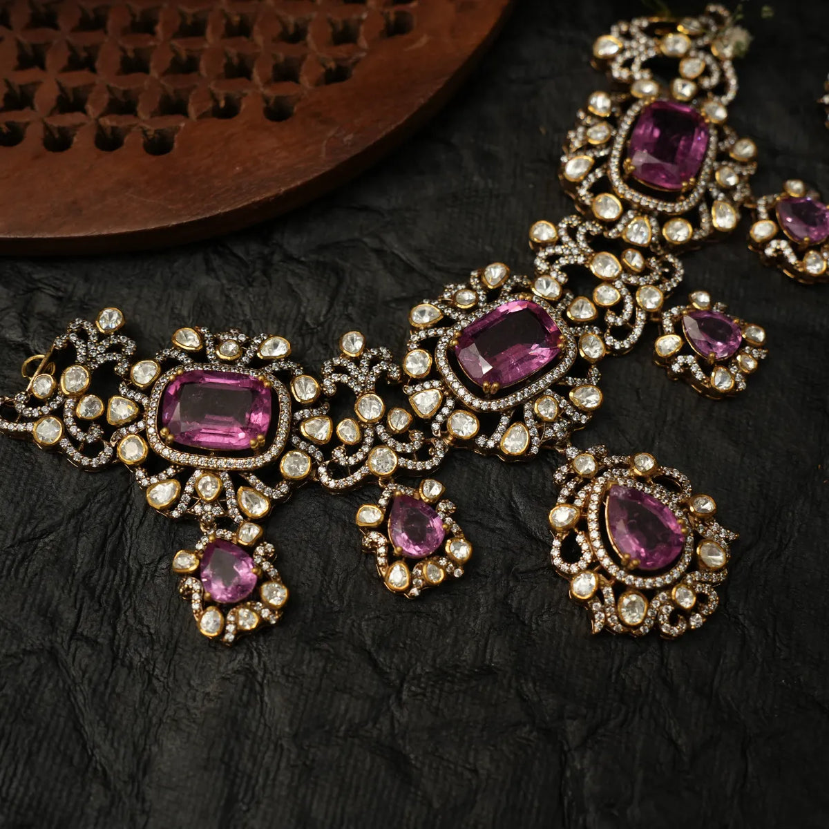 Riaanvi Silver Moissantie Choker