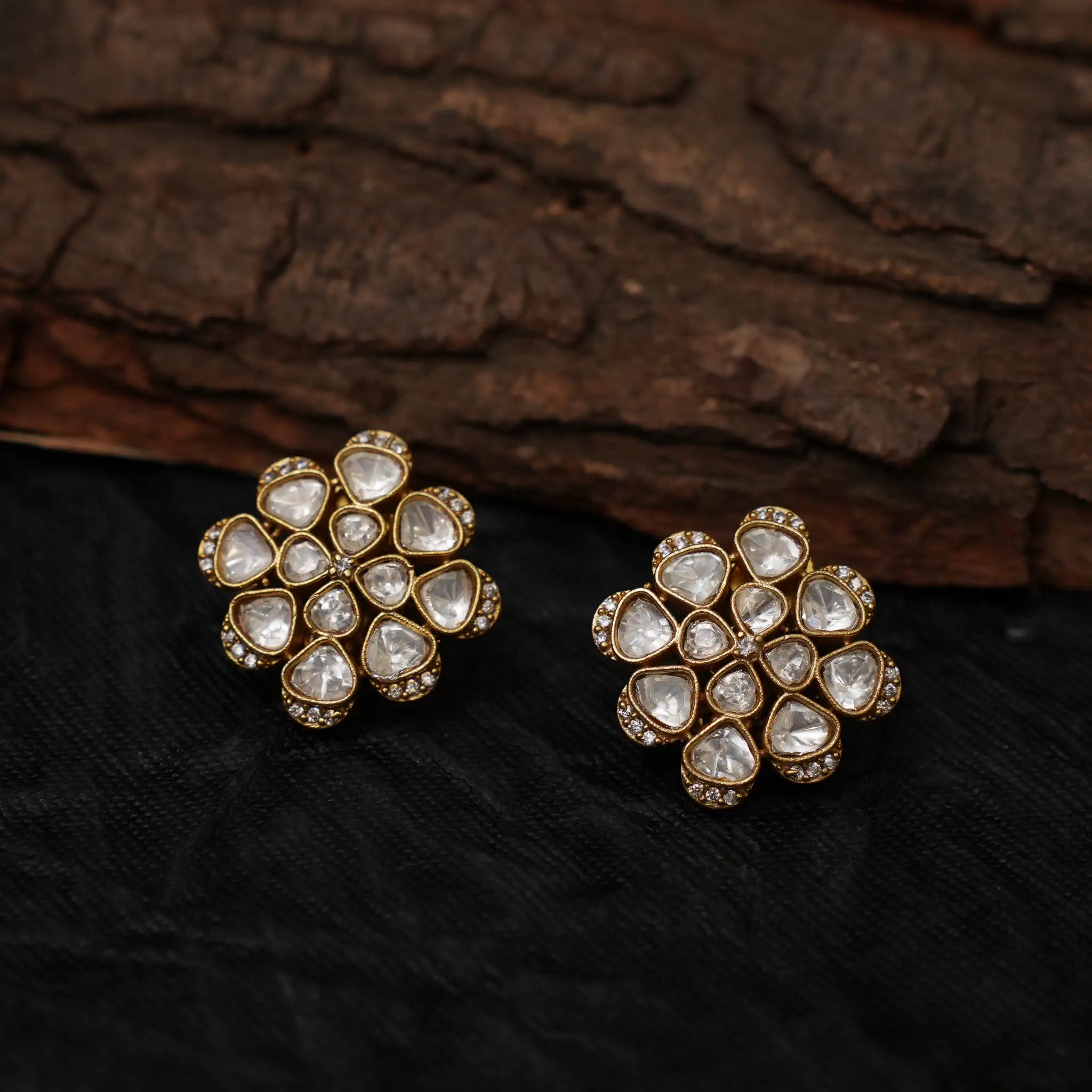 Rima Polki Ear Stud