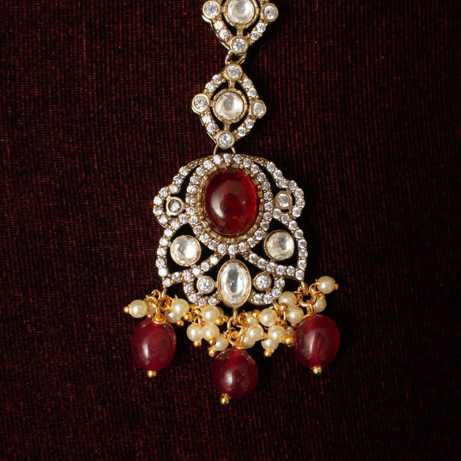 Prerita Victorian Tikka - Red