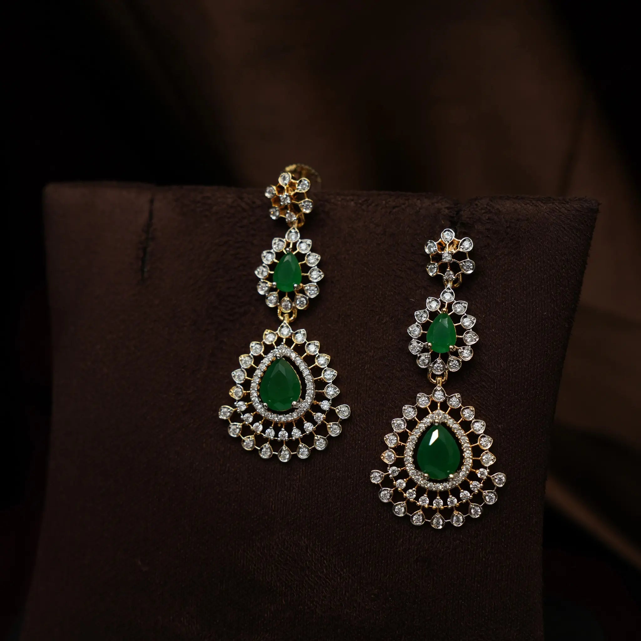 Rina Zircon Necklace - Green