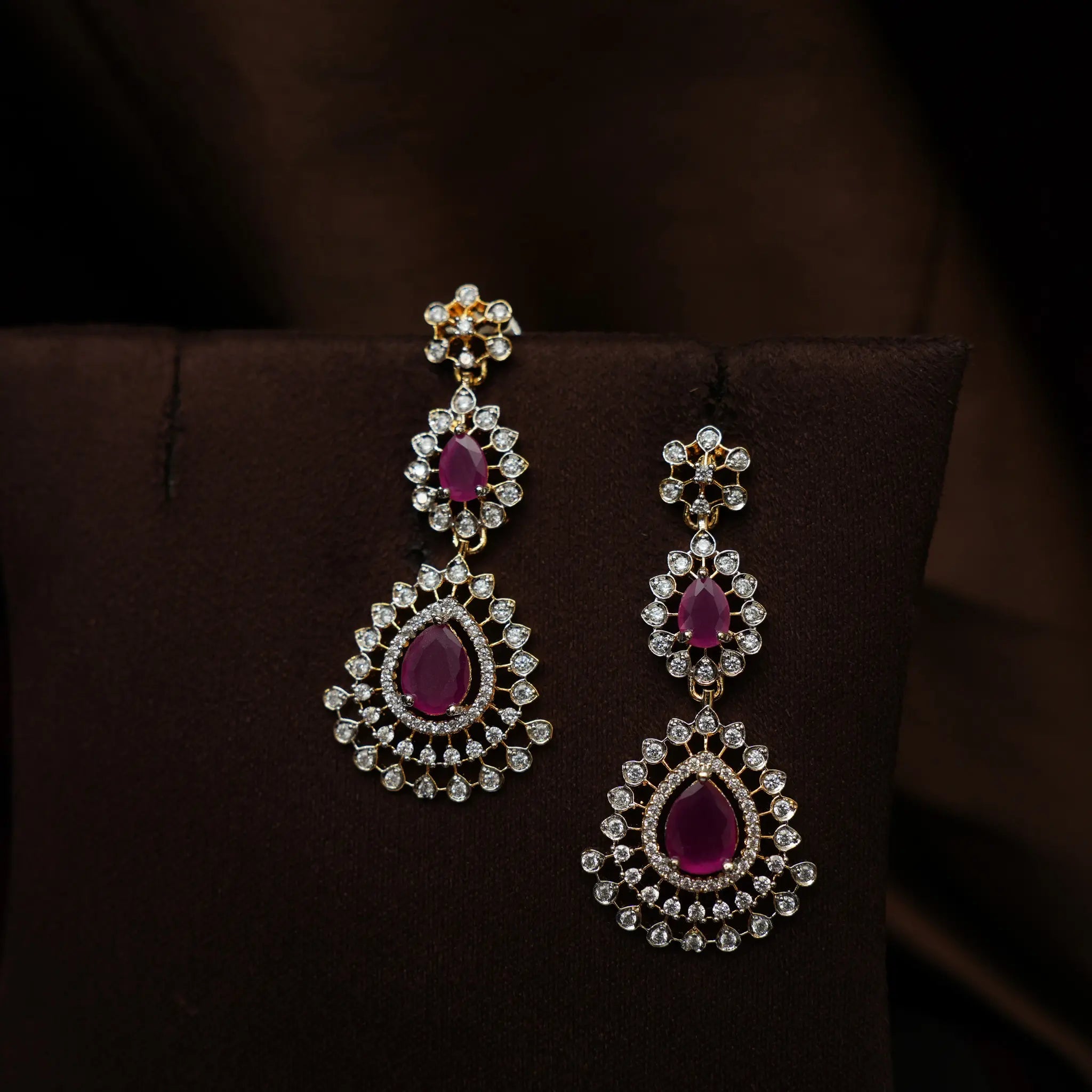 Rina Zircon Necklace - Pastel Pink