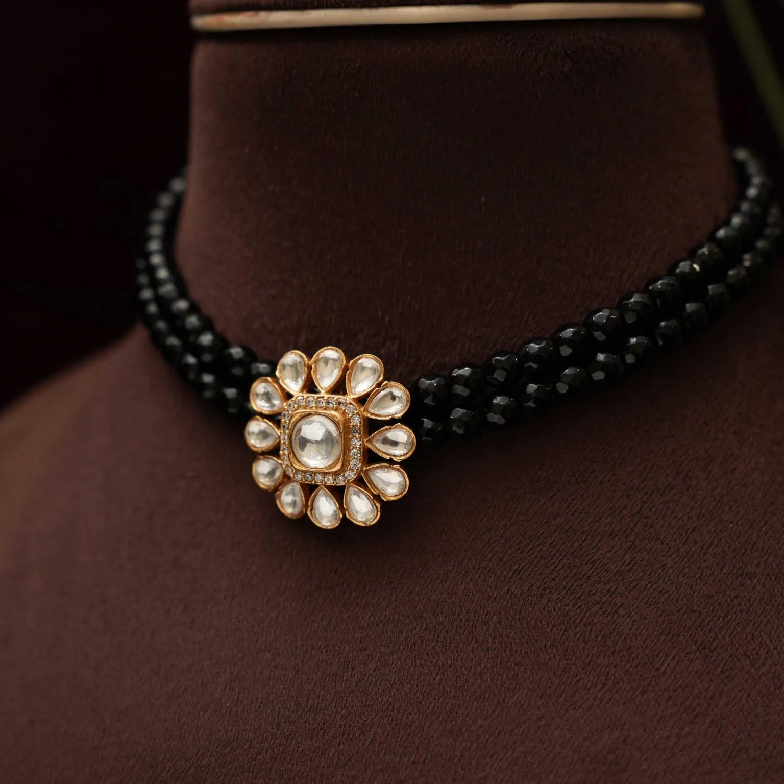 Risha Polki Beaded Choker