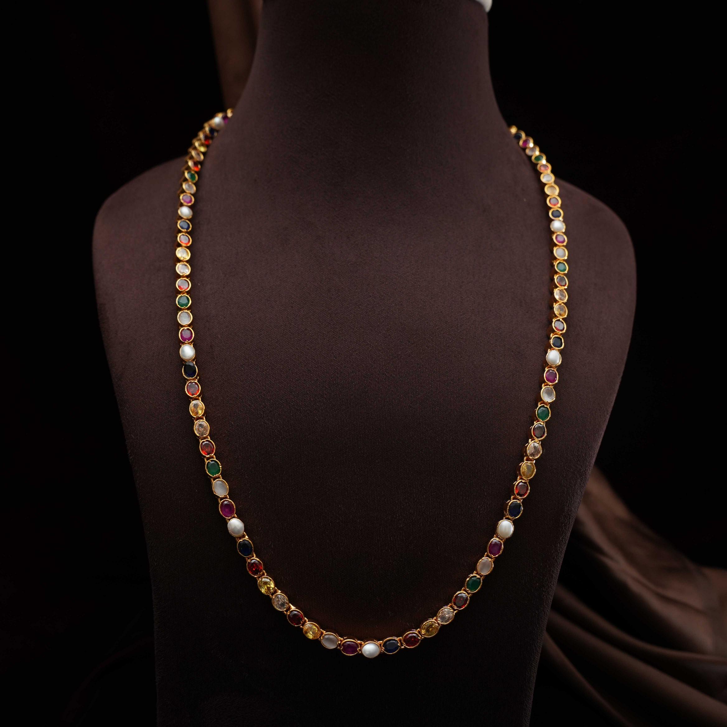 Risha Silver Reversible Necklace