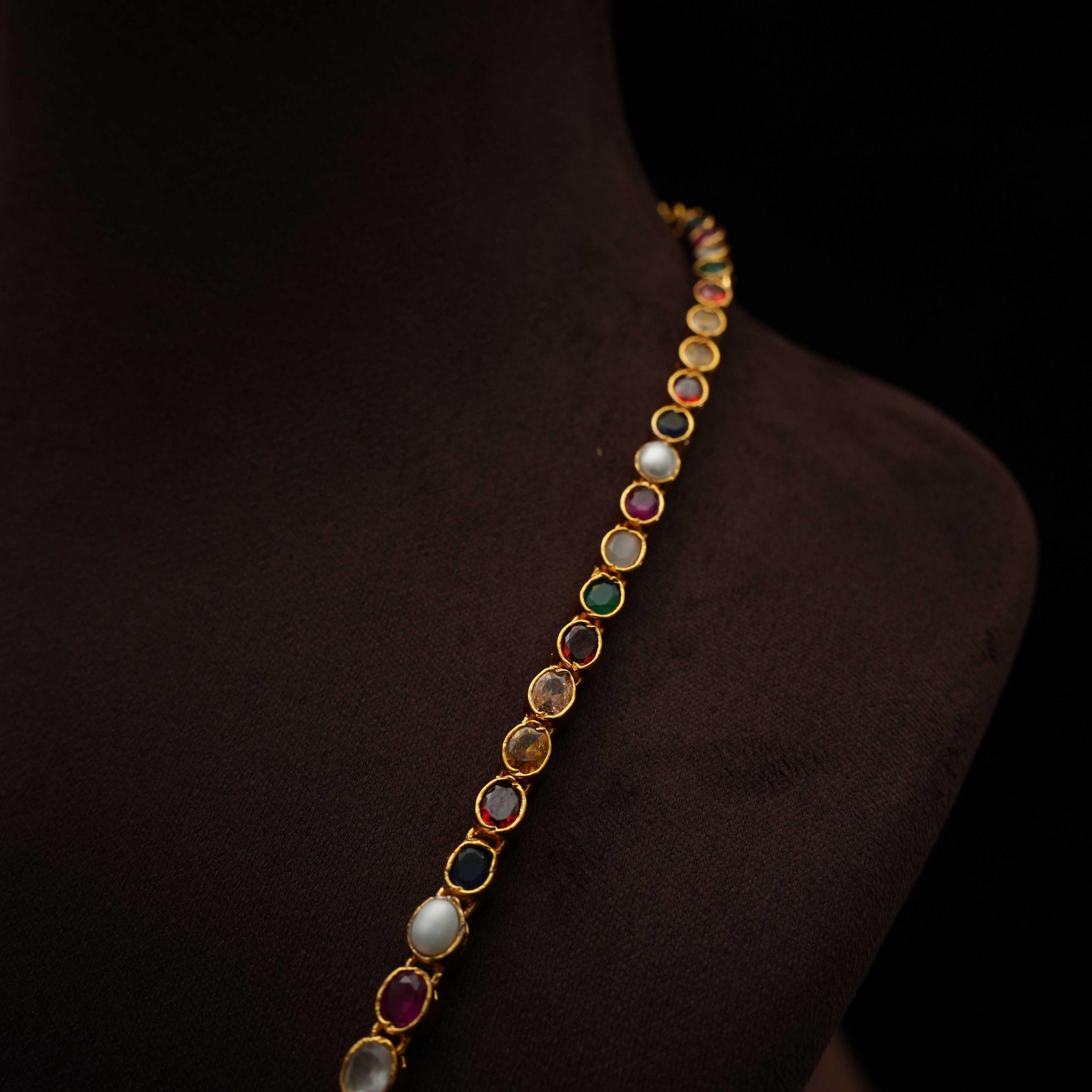 Risha Silver Reversible Necklace